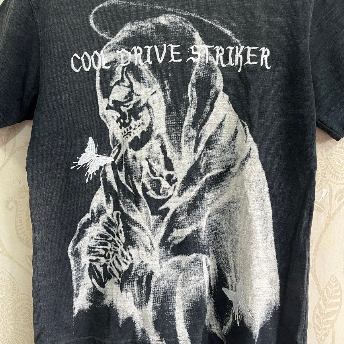 Religion - Distressed Cool Drive Striker Skulls Horror TShirt - 11