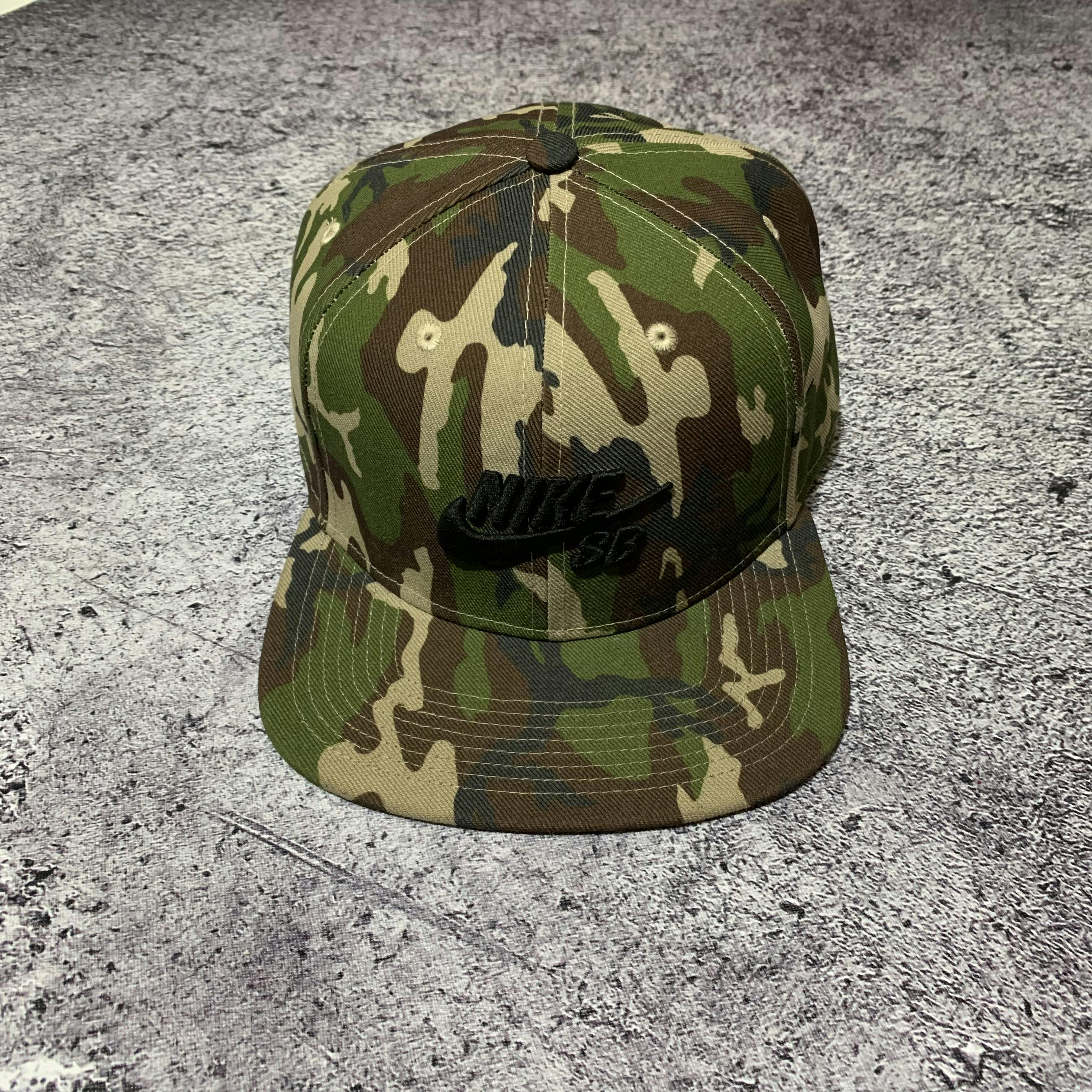 Nike SB Army Tiger Stripe Snapback Hats - 1