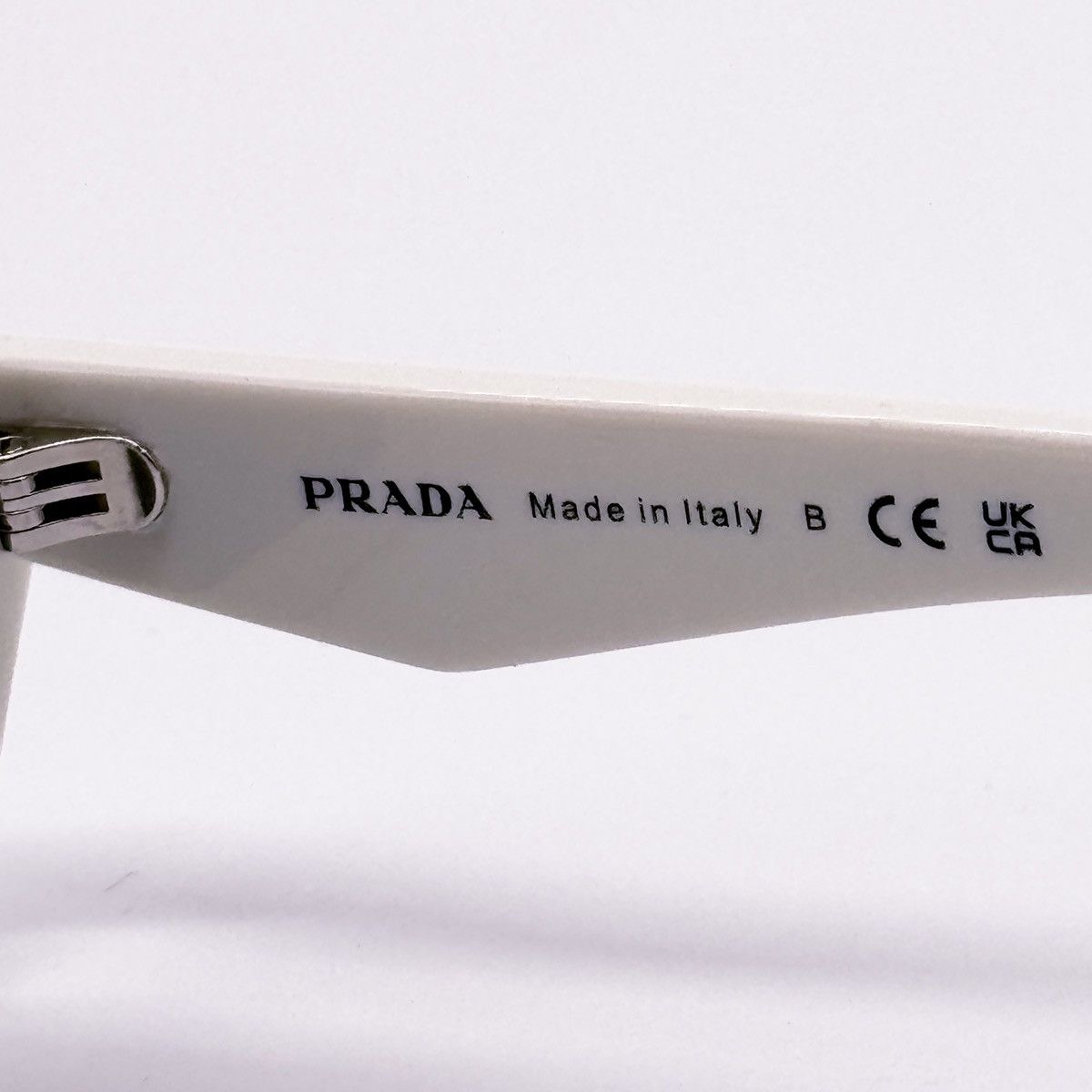 NEW PRADA PRA12S 17K08Z SUNGLASSES PRA 12S WHITE SPR A12 - 9