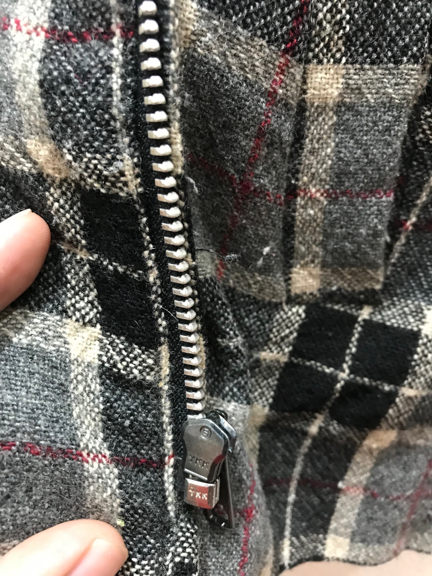 A Bathing Ape General Check Pattern Wool Jacket - 7