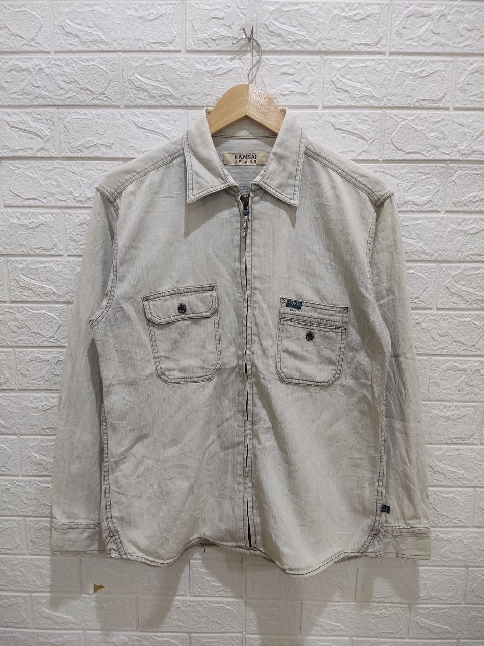 Vintage Kansai Jeans by Kansai Yamamoto Denim Zipper Jacket - 2