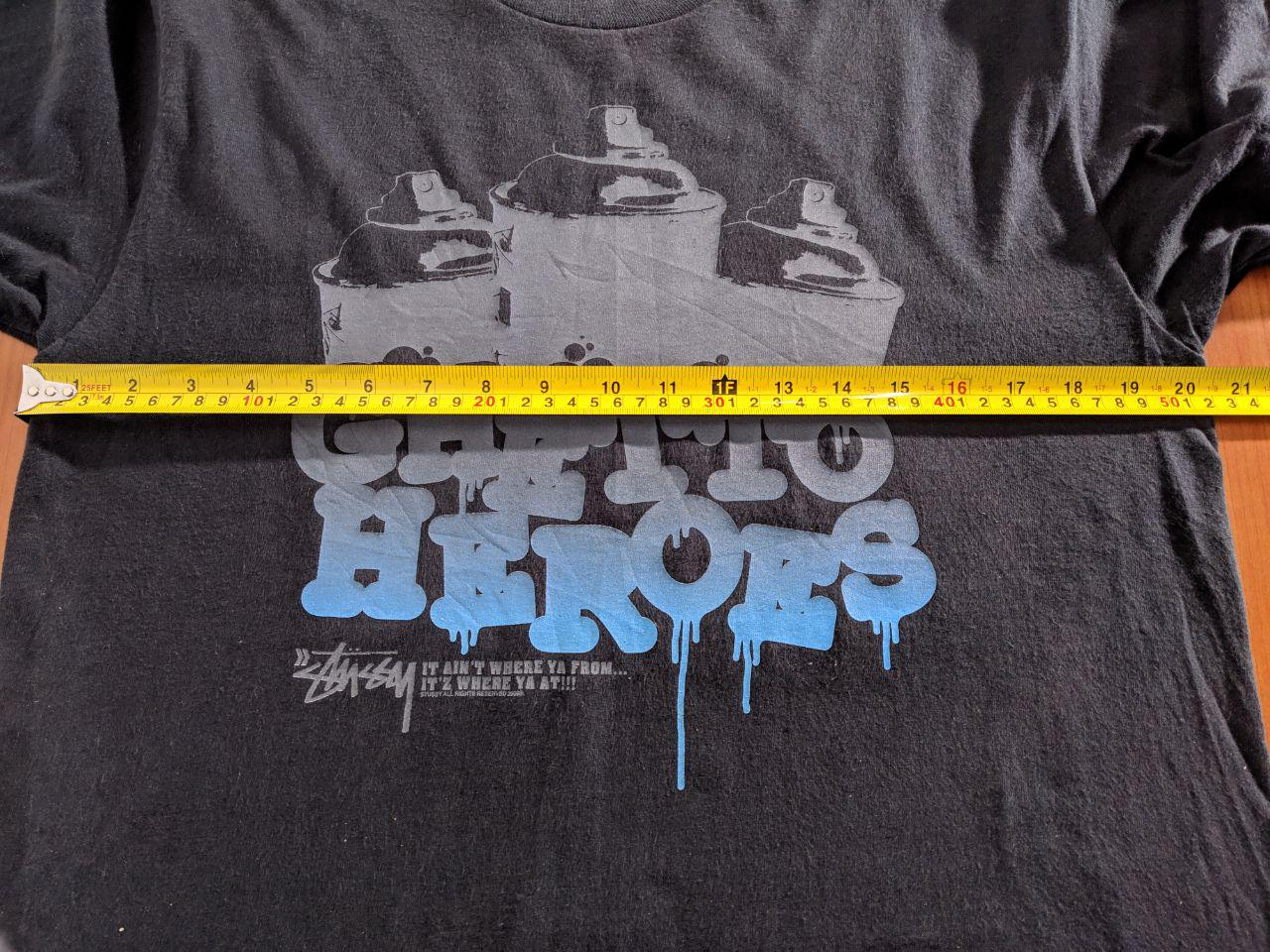 Vintage - Stussy Ghetto Heroes Tee Spell Out - 4