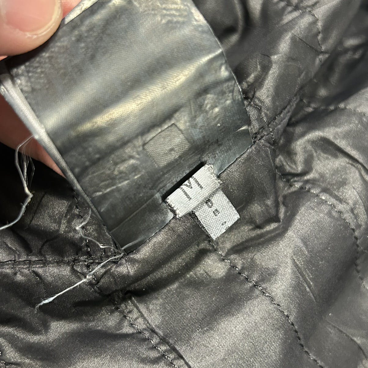 Leather/Denim Cropped Funnel Jacket - 13