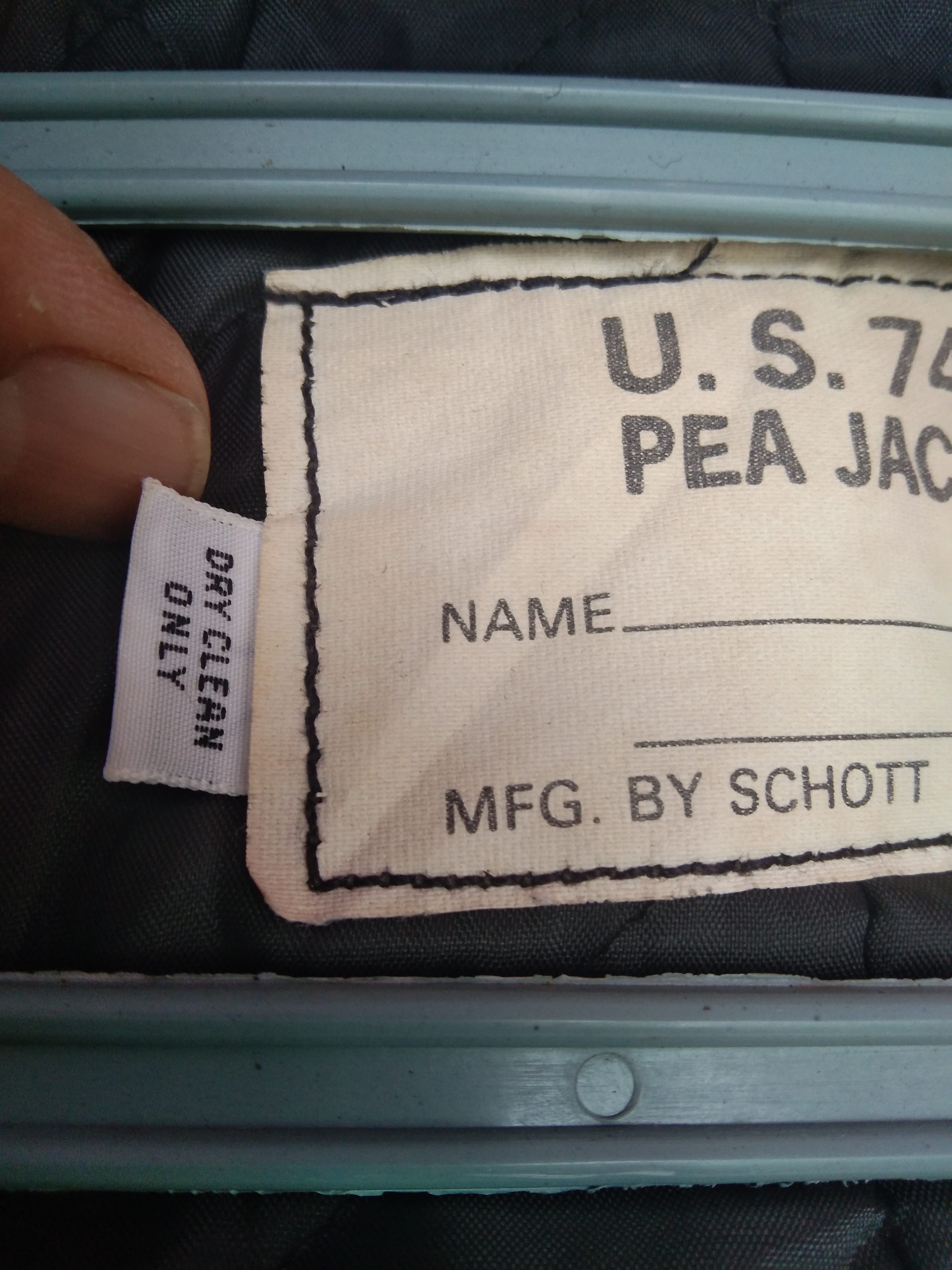 SCHOTT U.S. 740N DOUBLE-BREASTED PEA JACKET - 7
