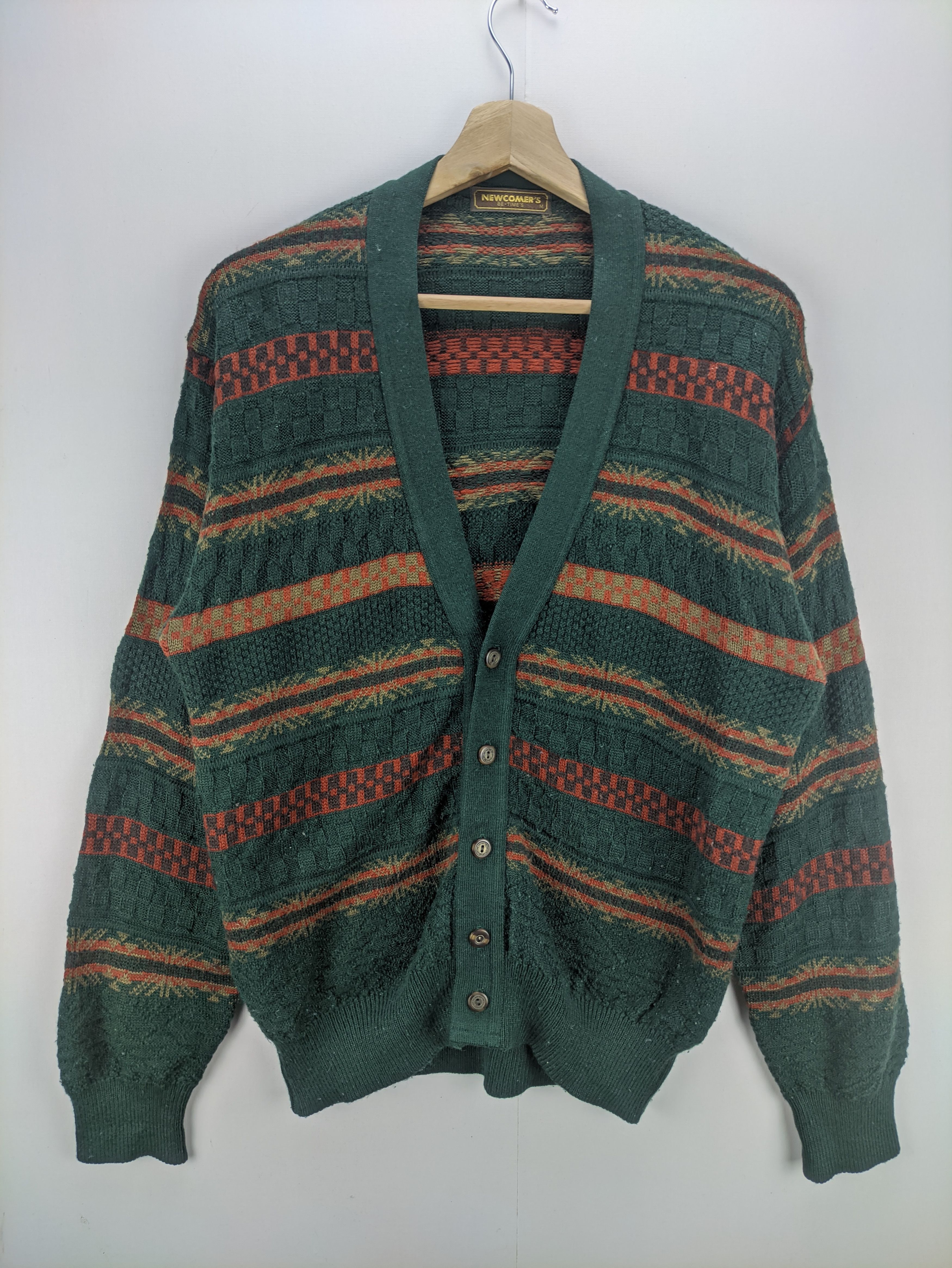 Vintage - Steals🔥Knit Cardigan Button Up by Newcomers - 1