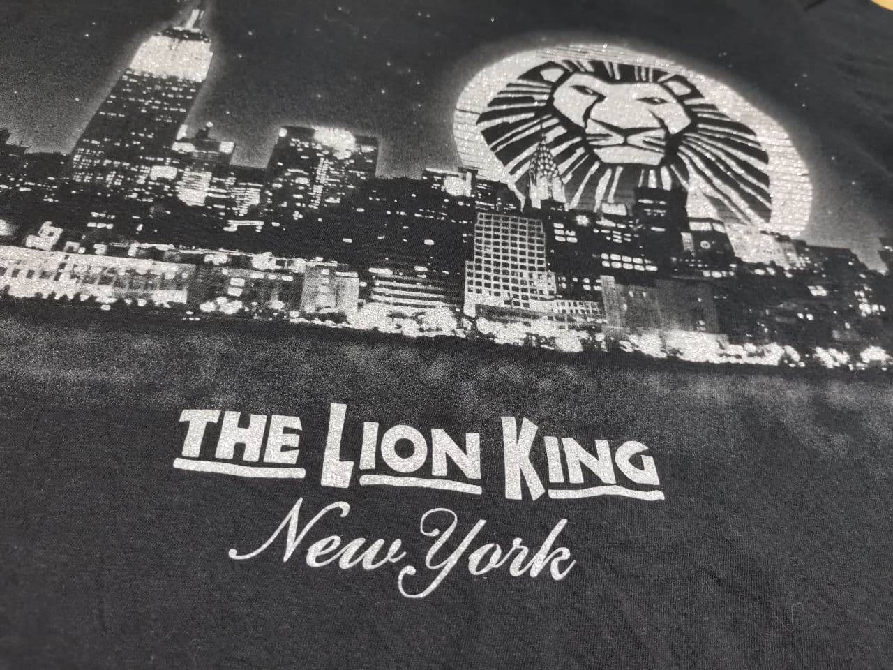 Japanese Brand - Vintage Disney Lion King Chicago City Skyline Sparkling tee - 4