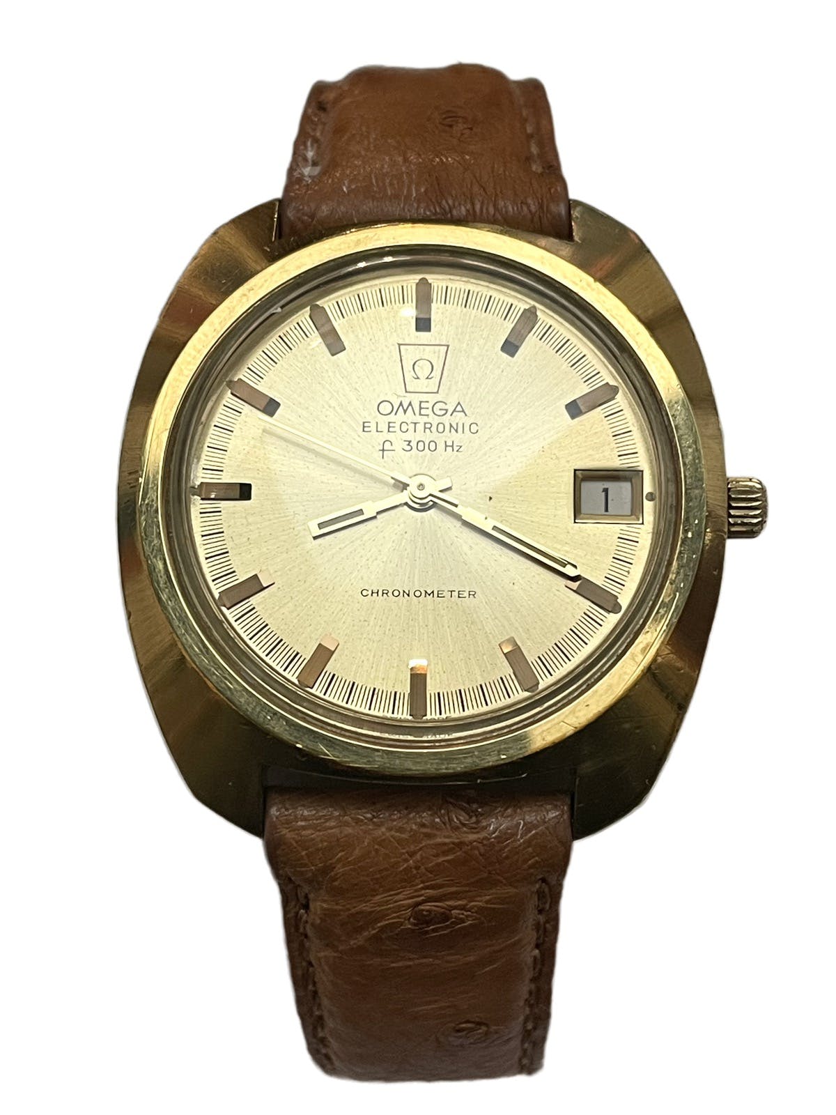 Omega - Vintage 1972 Gold Geneve Electronic Chronometer Watch - 1