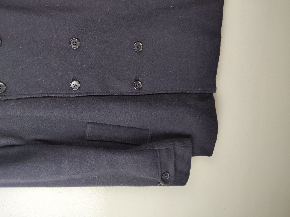 Armani - Exchange Peacoat Navy Double Breast Jacket - 6