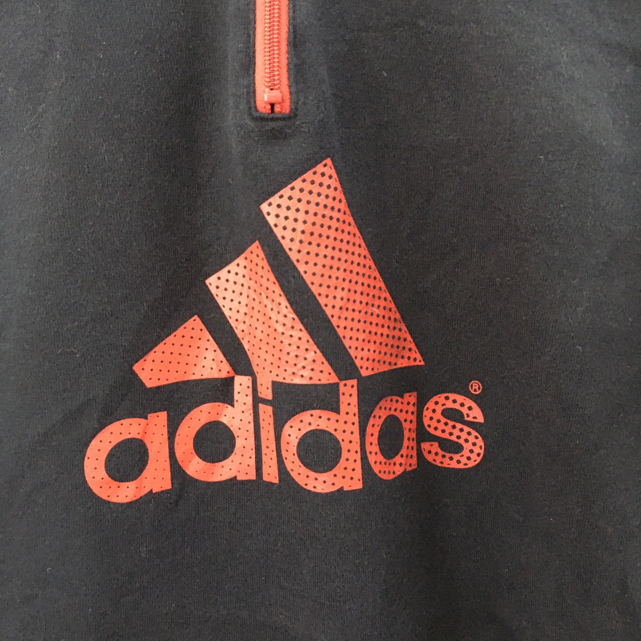 Adidas Big Logo Sweatshirt Upper Zip #5535 - 2