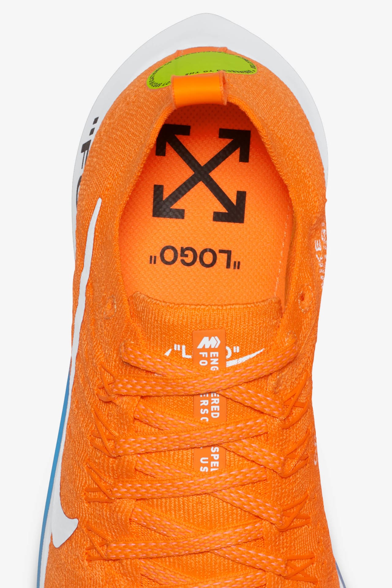 SS18 'FOOTBALL, MON AMOUR' Off-White x Nike Zoom Fly Mercurial Flyknit 'Total Orange' AO2115-800 - 6
