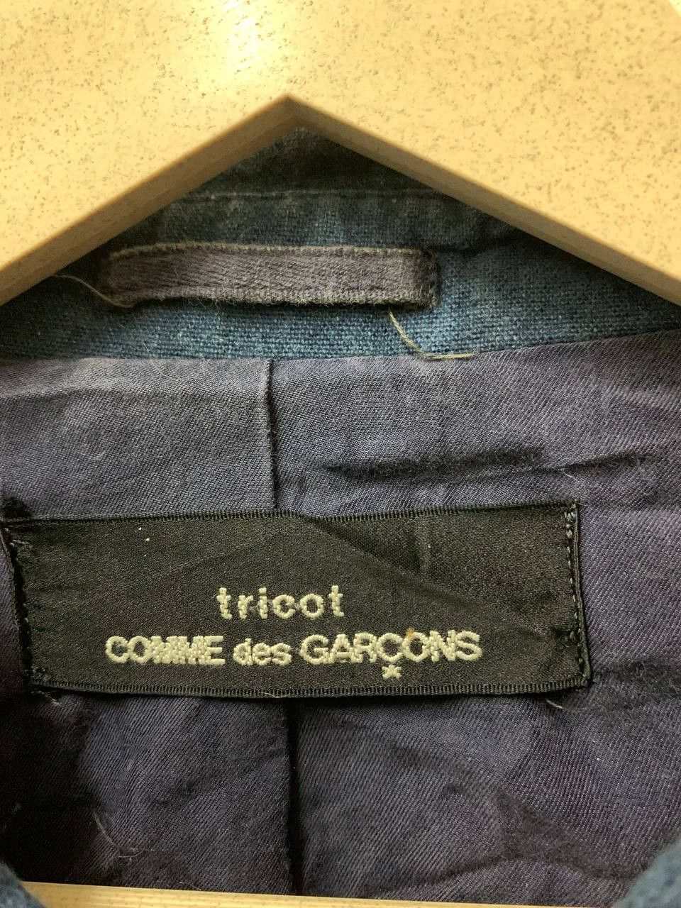 CDG Blue Indigo Dyed Classic Japanese Fabric Woven Jacket - 4