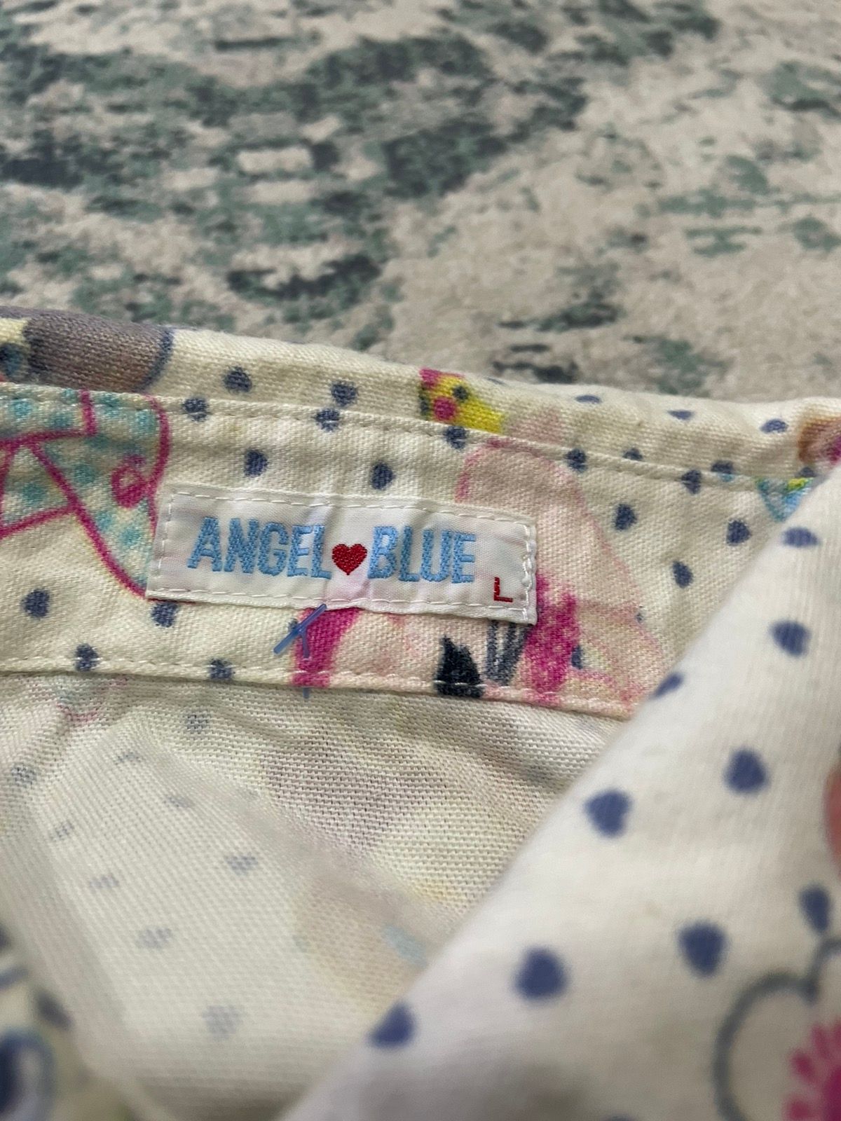 Angel Blue Full Printed Button Up Shirt - 11