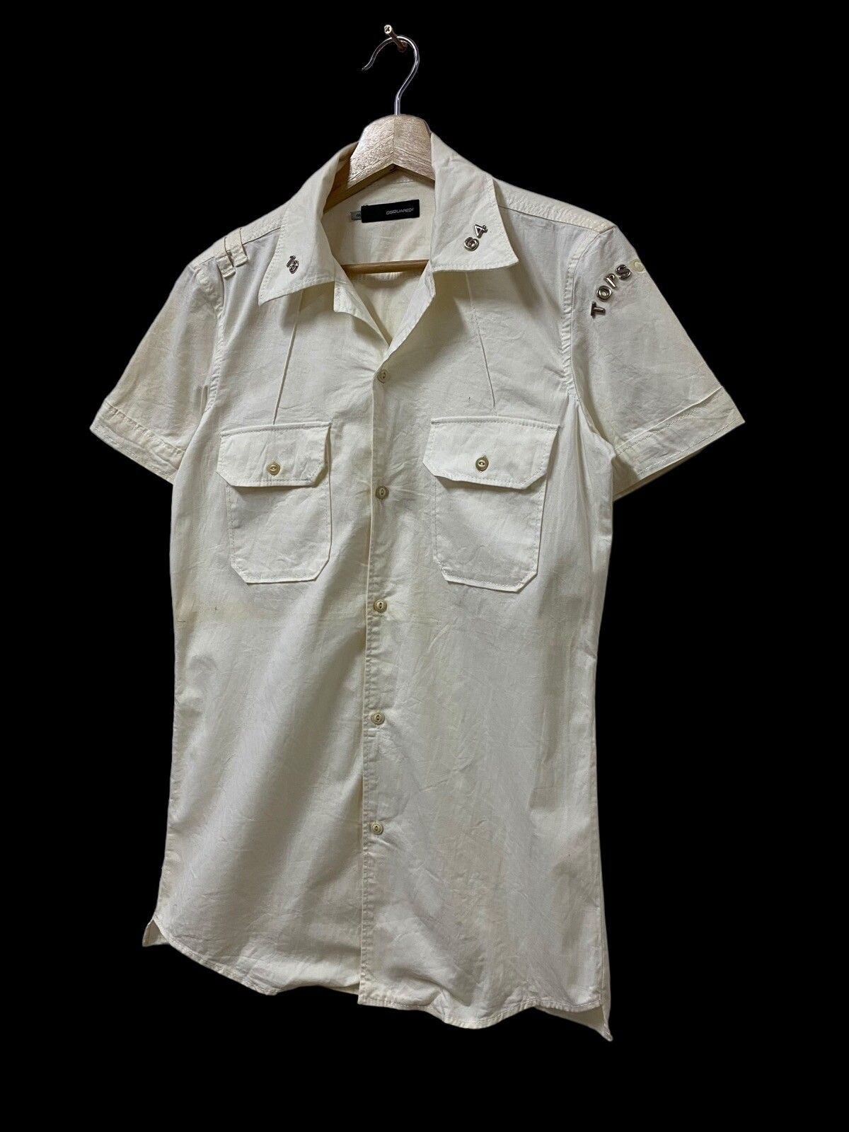 Dsquared2 Topscout White Button Down Shirt - 6
