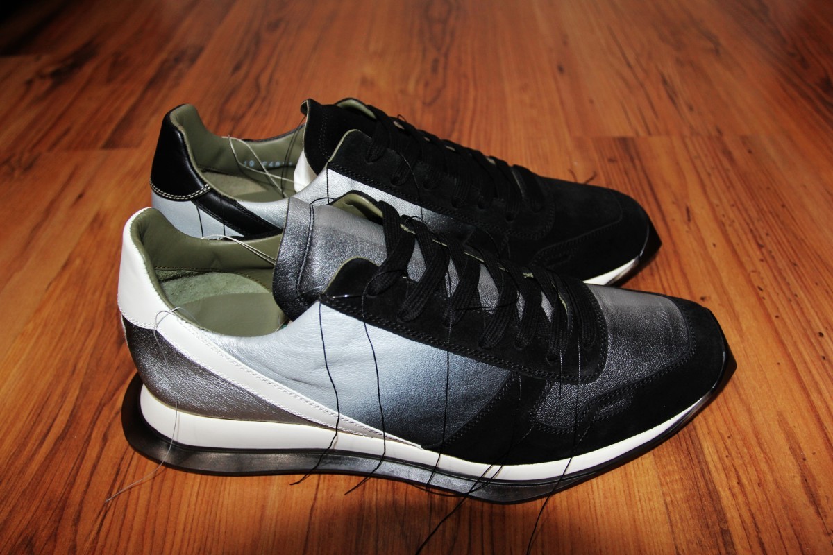 BNWT AW19 RICK OWENS "LARRY" NEW VINTAGE RUNNER LACE UP 44 - 3