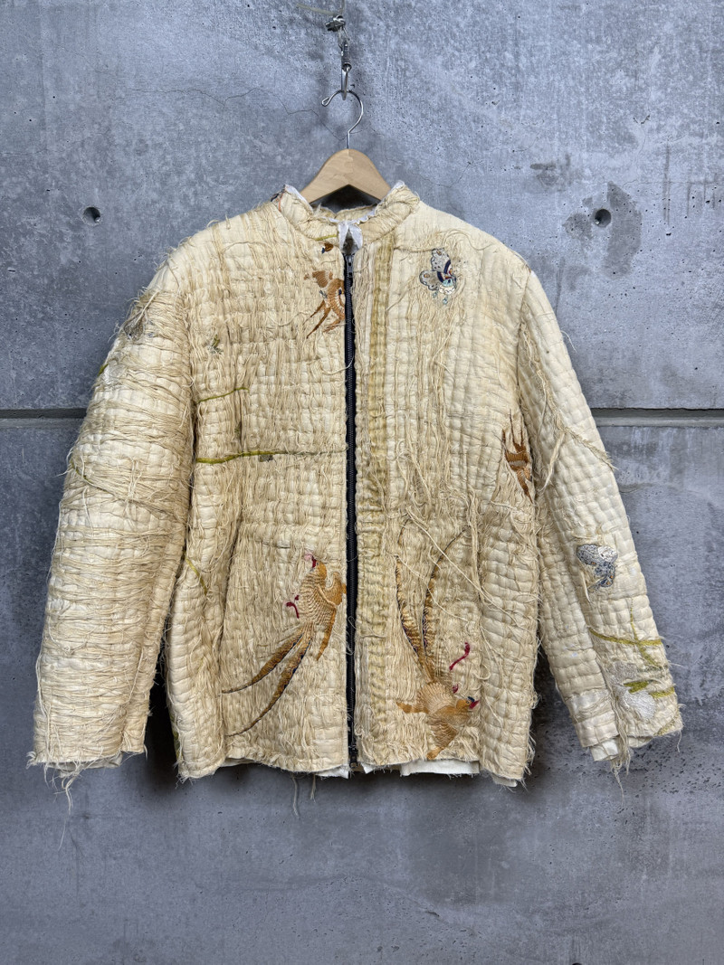 By Walid Distressed Silk Albert Jacket - 1