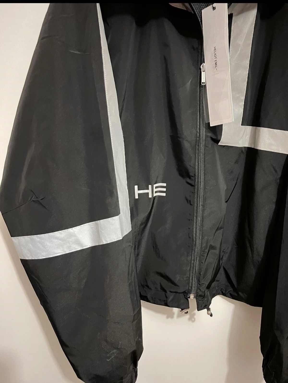 Heliot Emil Reflective Trim Hooded Windbreaker jacket - 2