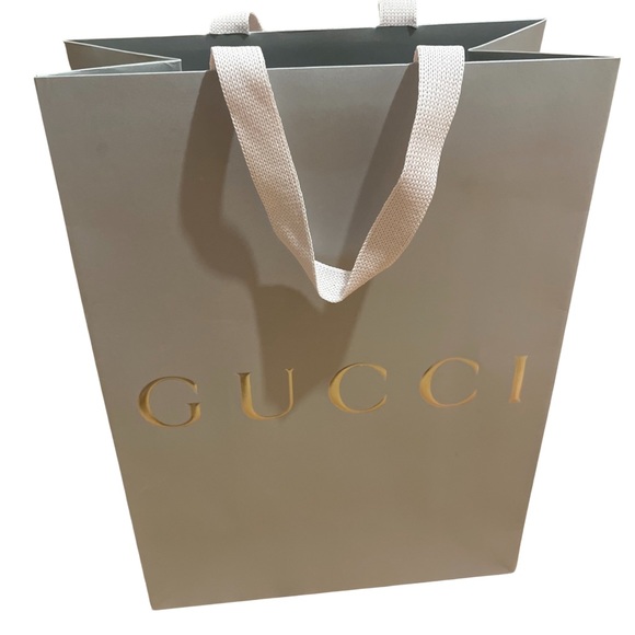 GUCCI Shopping Bag Silver/Gray 14"L x 10"H x 5.5”W - 1