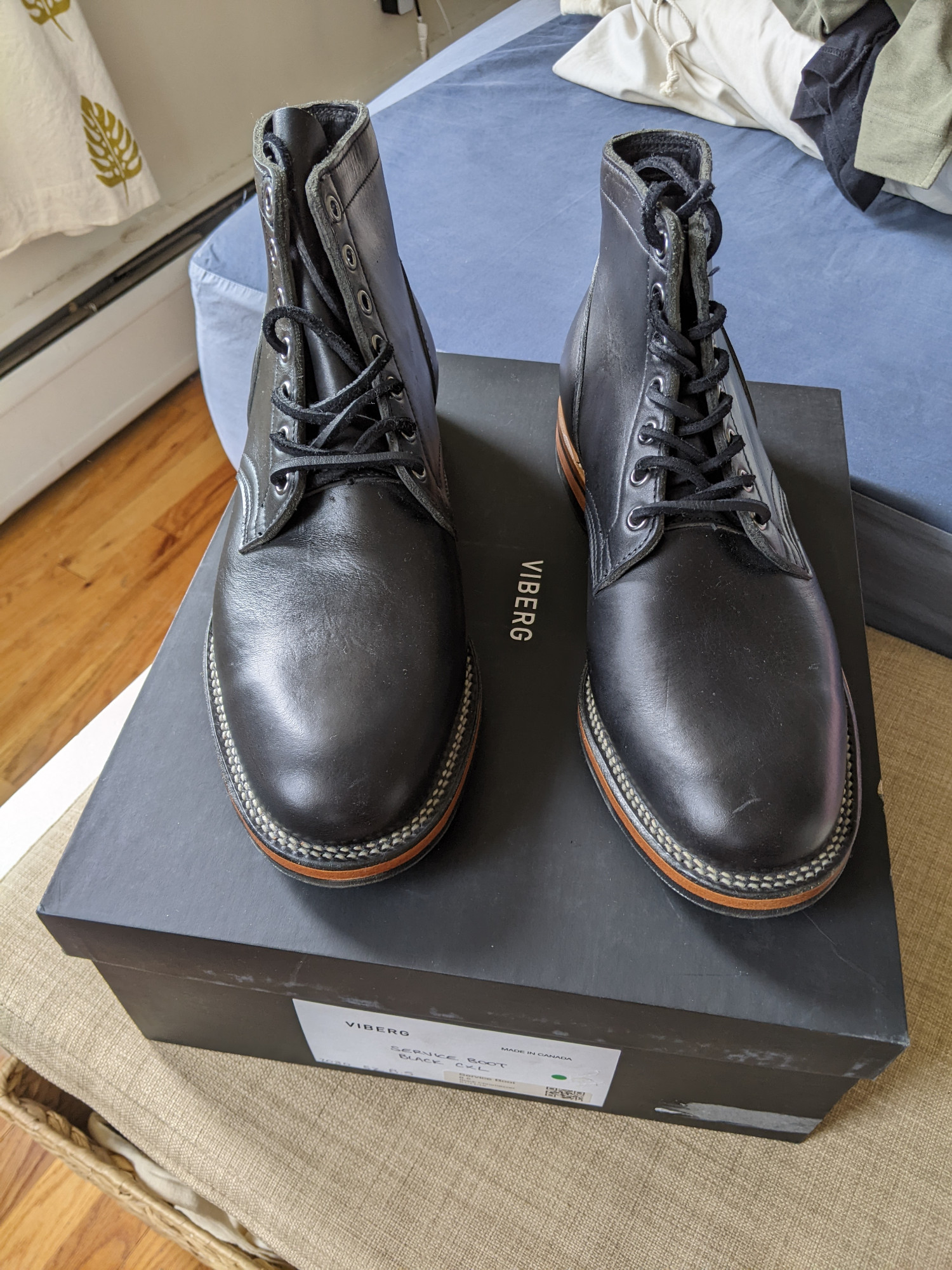 Viberg Service Boot Black Chromexcel 2030 8.5 E  - 7