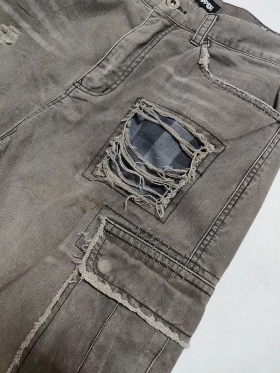 Distressed Denim - Candy Stripper Japan Distressed Pant Trouser - 7
