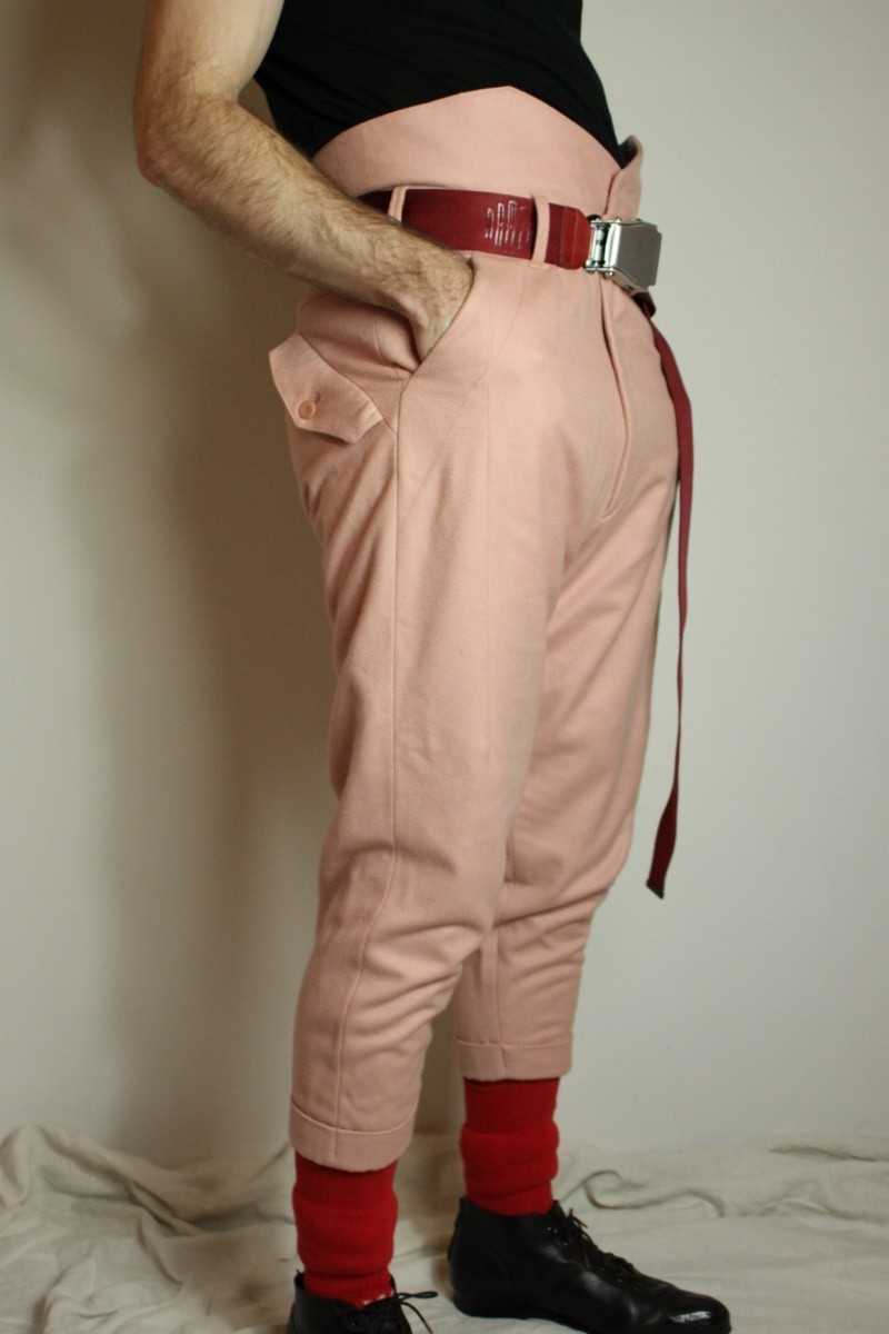 AW17 Neuromantika Pink Sample Pants - 597PAM1 - 5
