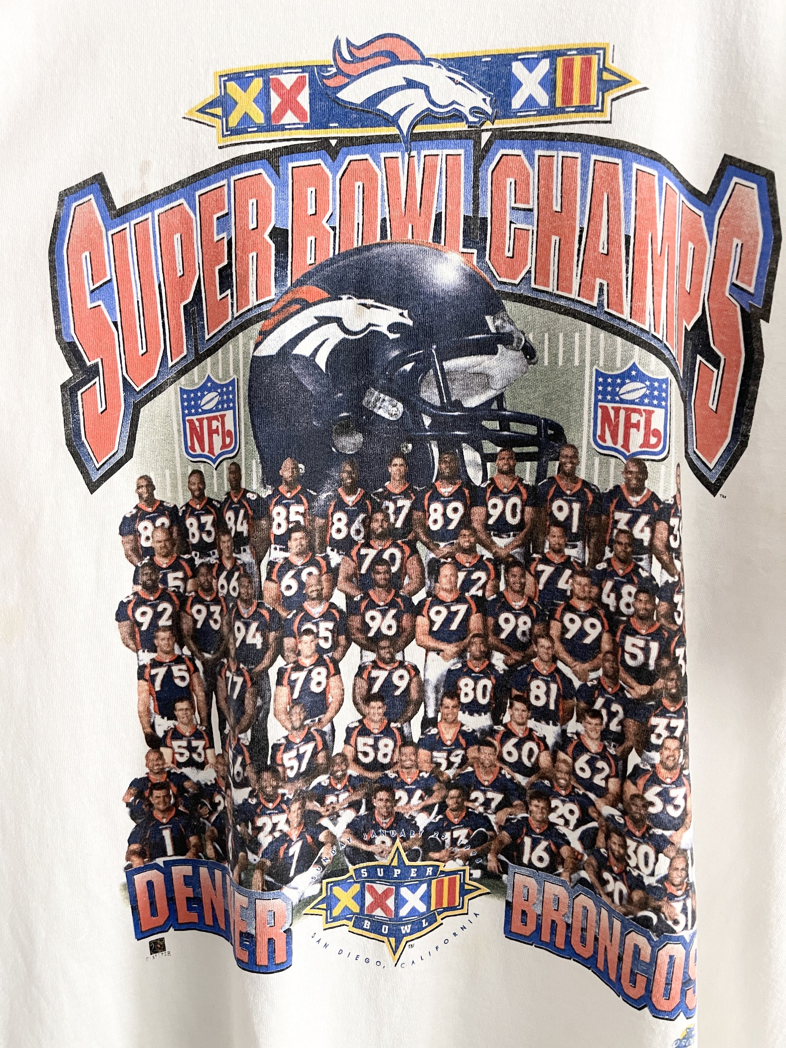 Vintage - STEAL! VTG 1998 Denver Broncos NFL Super Bowl Champions Tee - 2