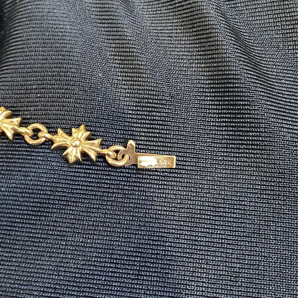CHROME HEARTS Tiny E 22K Gold Bracelet - 8