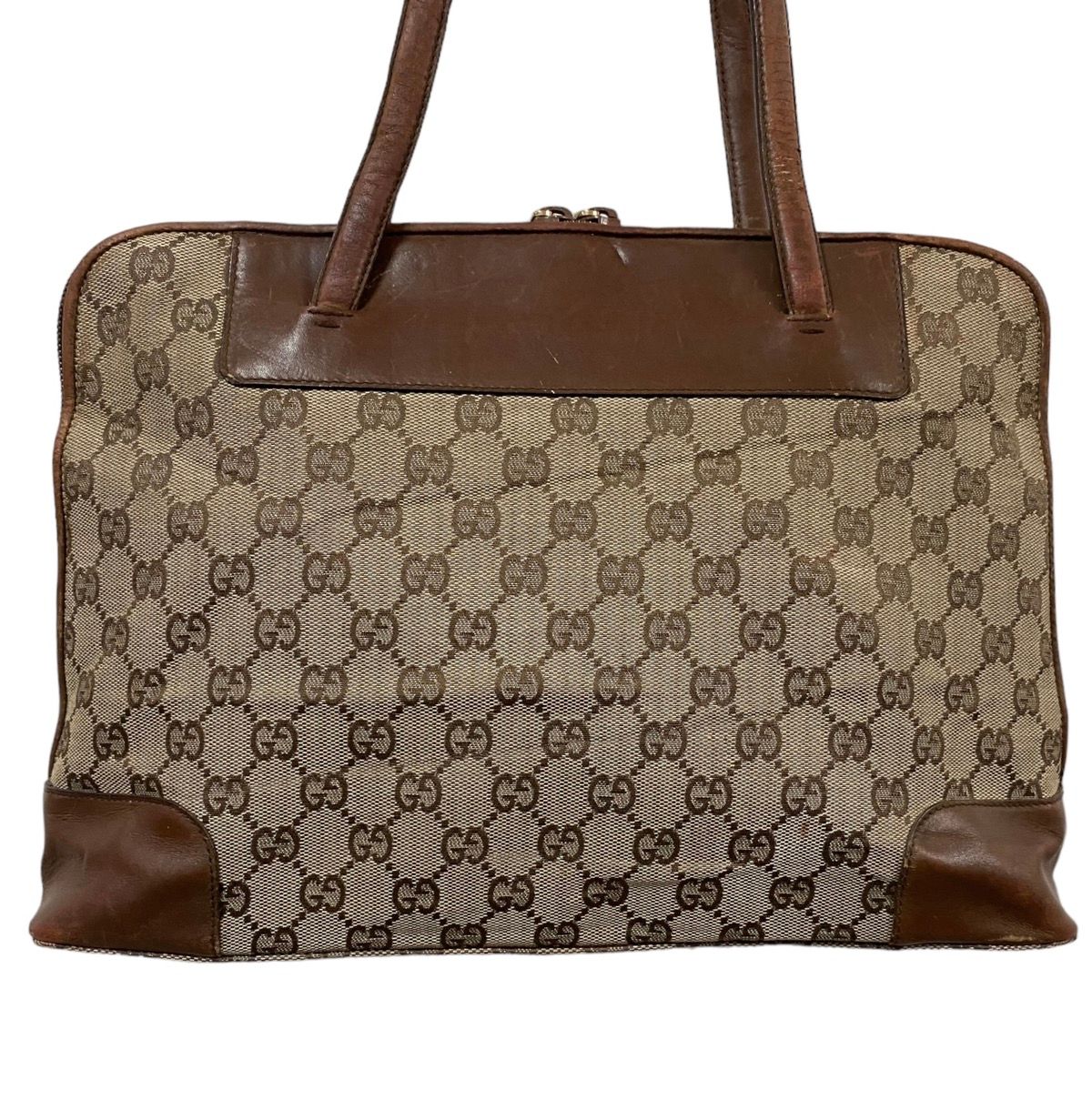 Vtg🔥Authentic Gucci GG Canvas Handbag - 4
