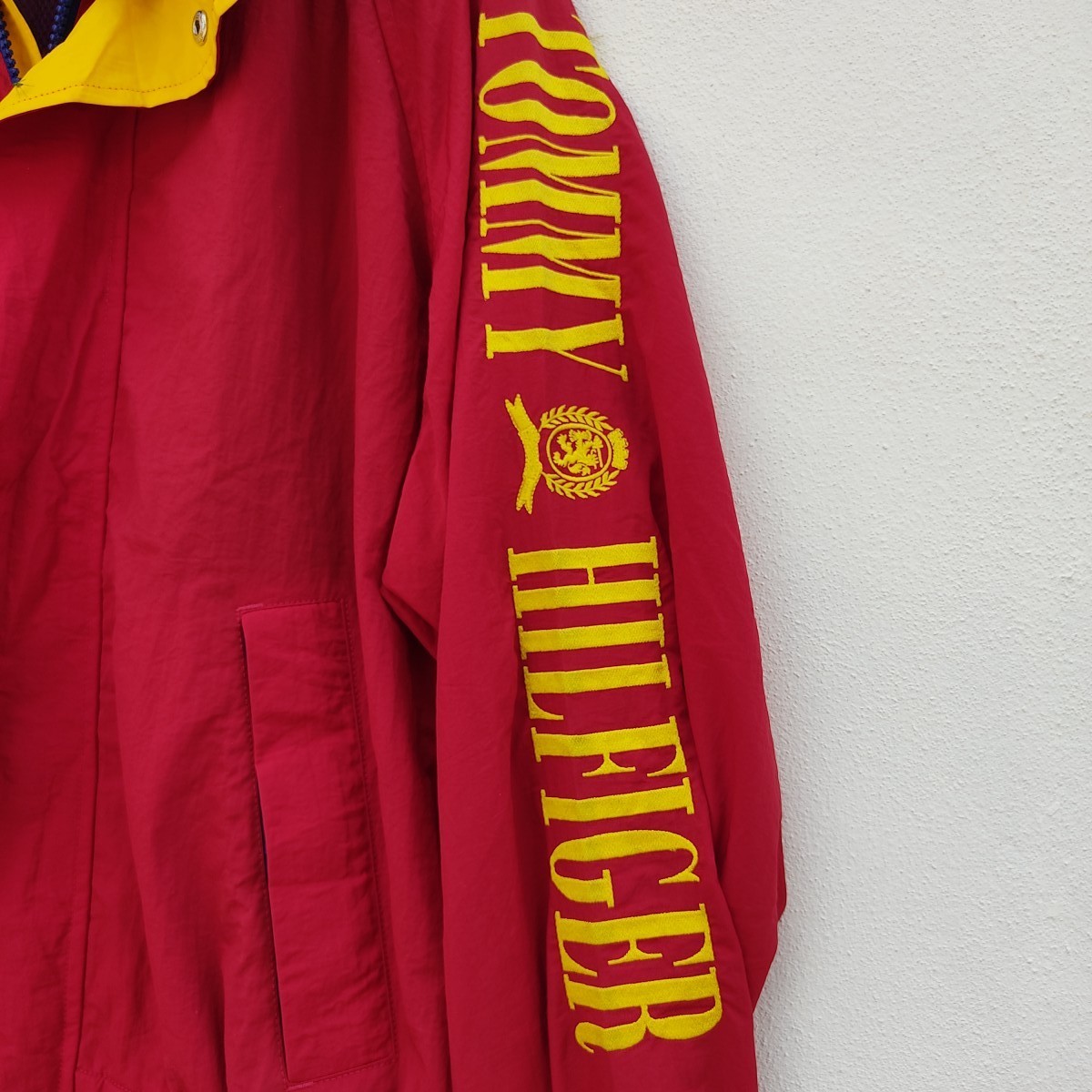 Tommy Hilfiger - Red Color Block Hoodie Jacket - 5