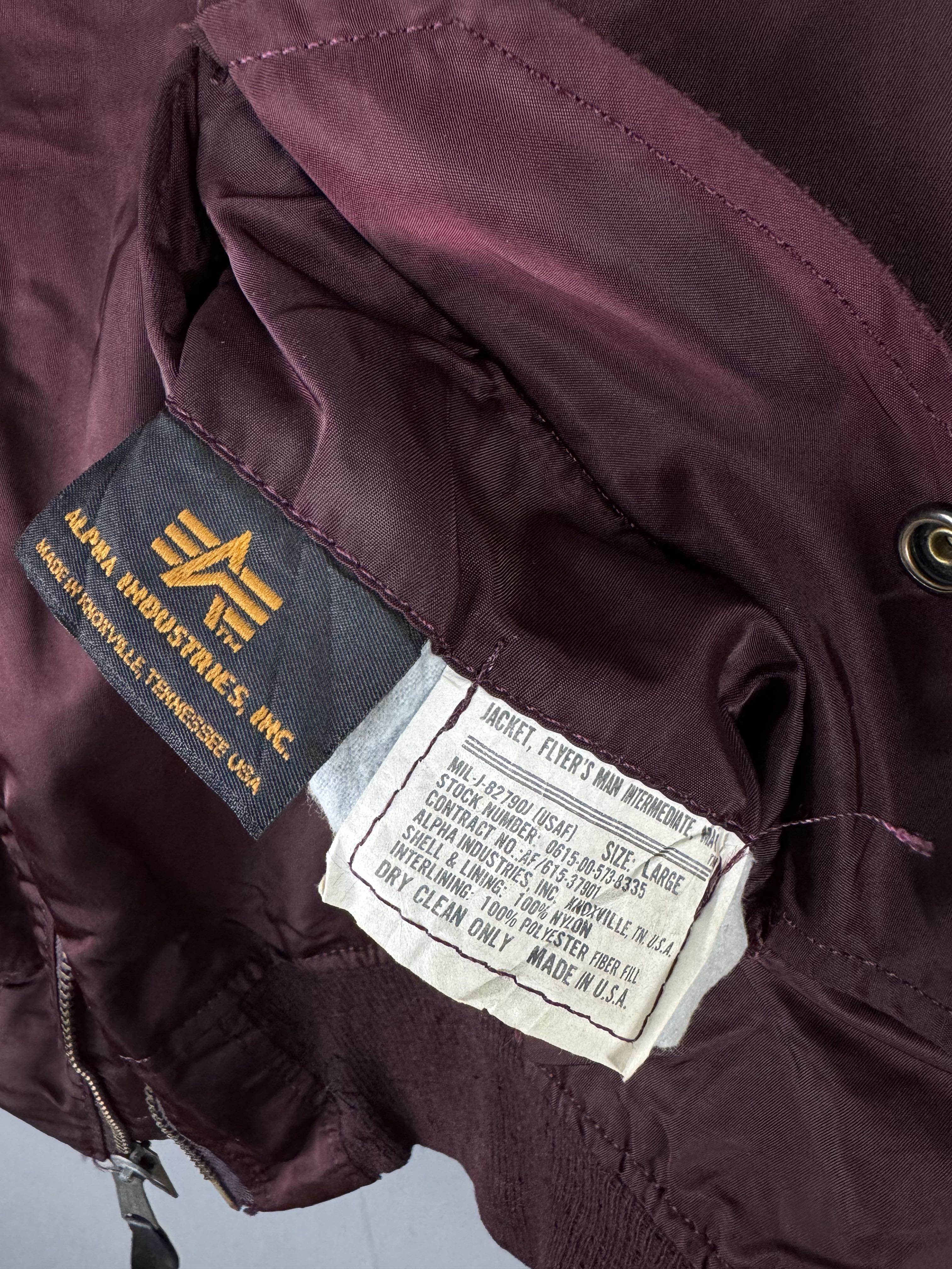 ALPHA INDUSTRIES USAF MILITARY STYLE BOMBER JACKET - 5