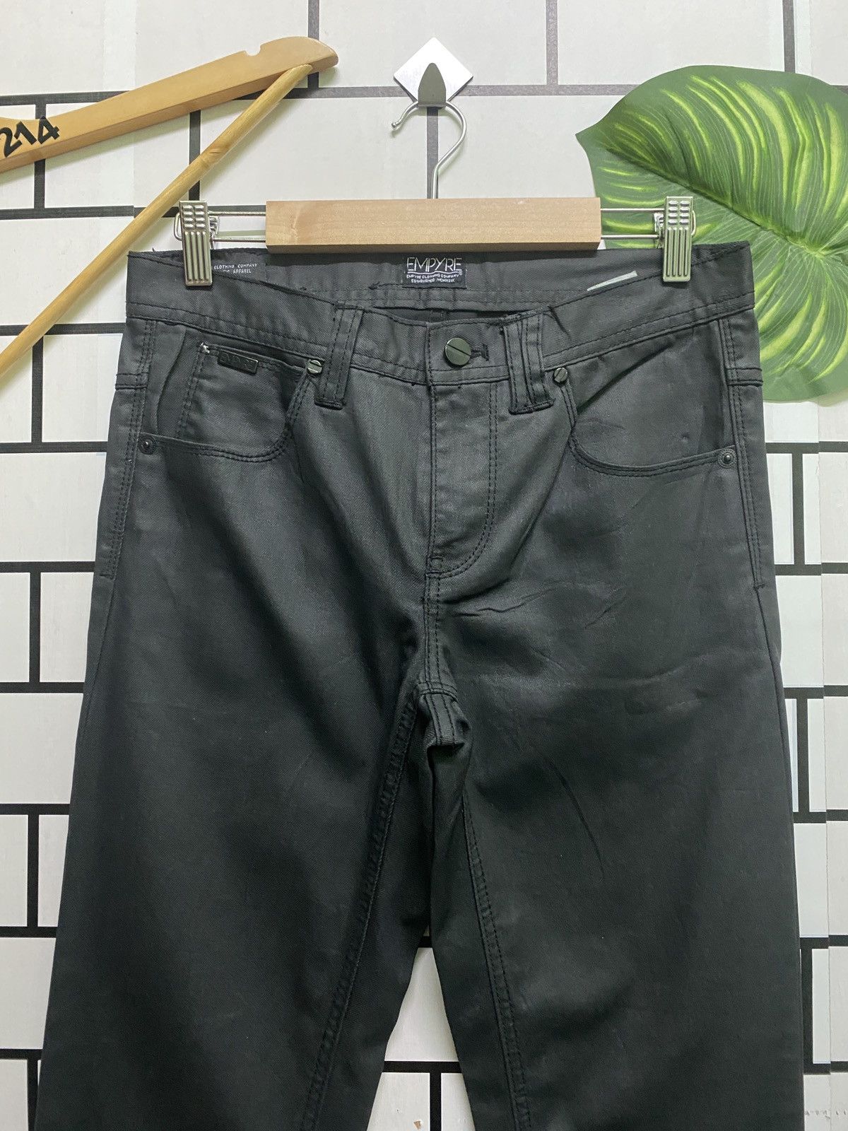 EMPYRE Black Waxed Pants - 3