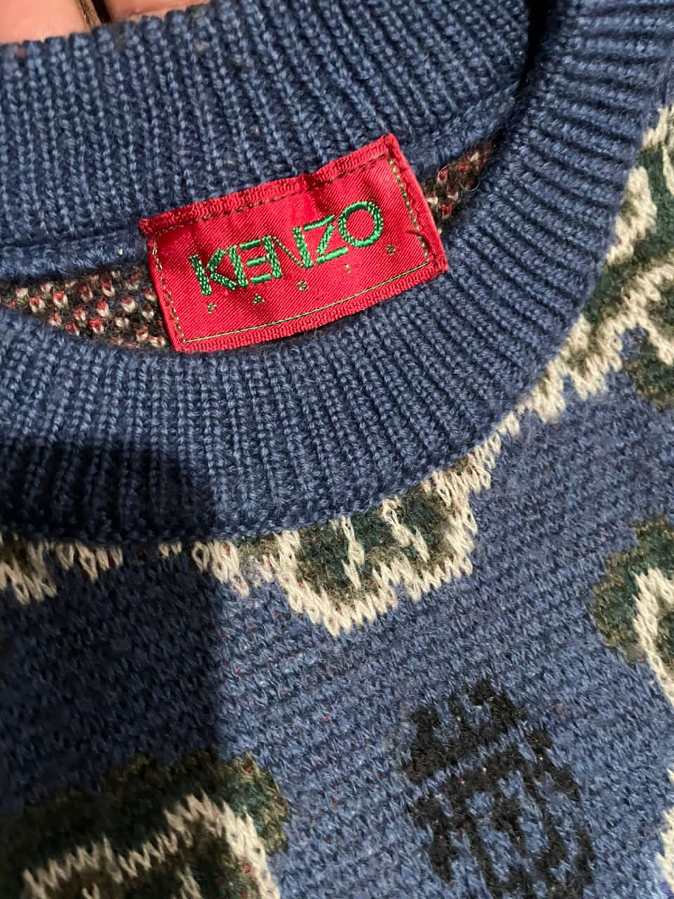 Rare🔥Kenzo AOP Knitted Iconic Cloud Distressed Sweater - 25