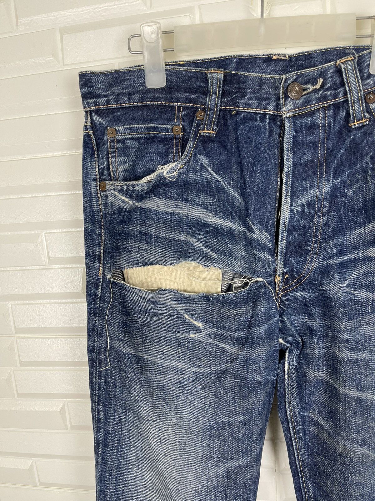 Vintage Distressed Jeans SUGAR CANE Lot901 Selvedge - 6