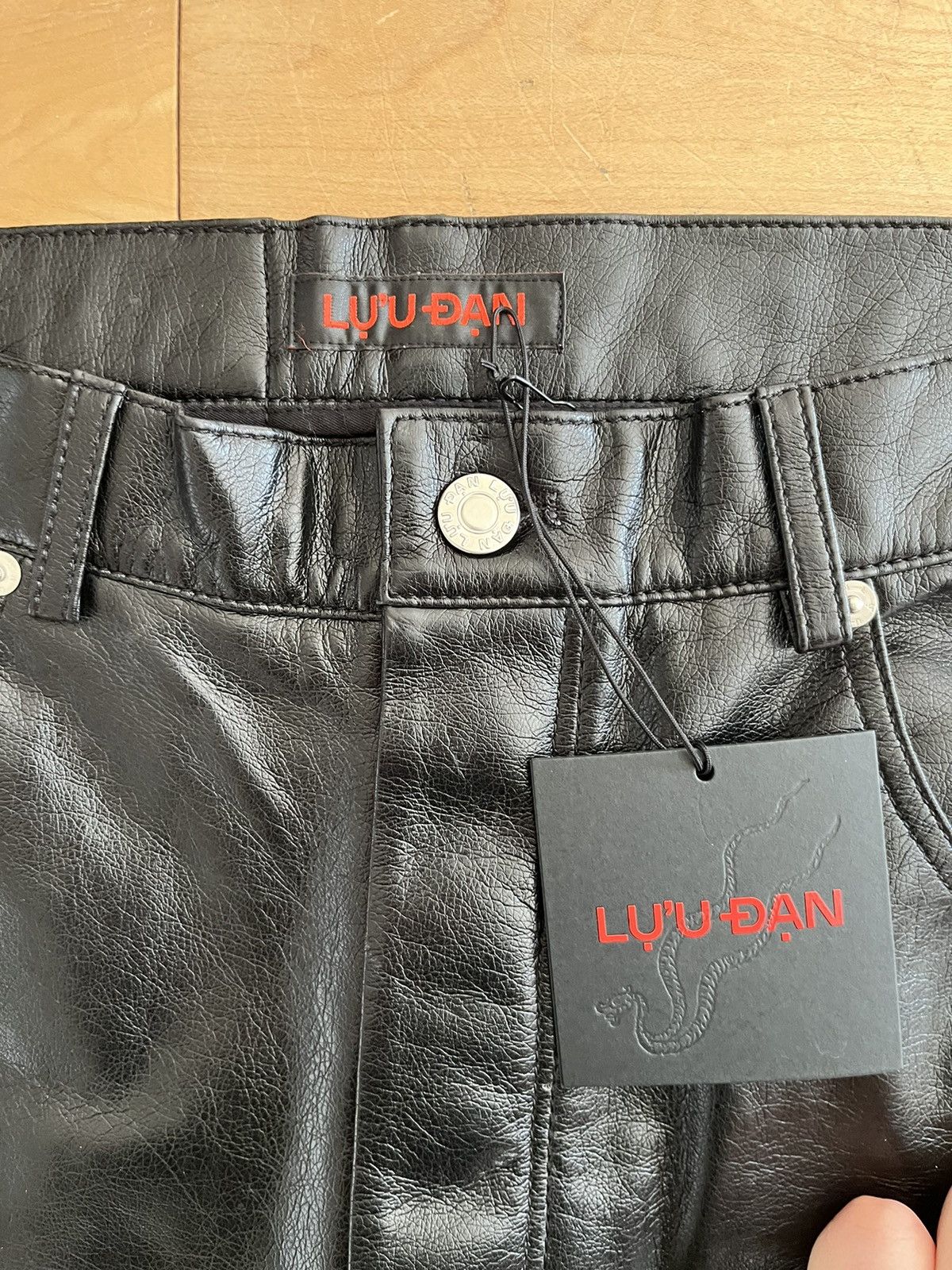 NWT - Luu Dan Vegan Leather Trousers - 3