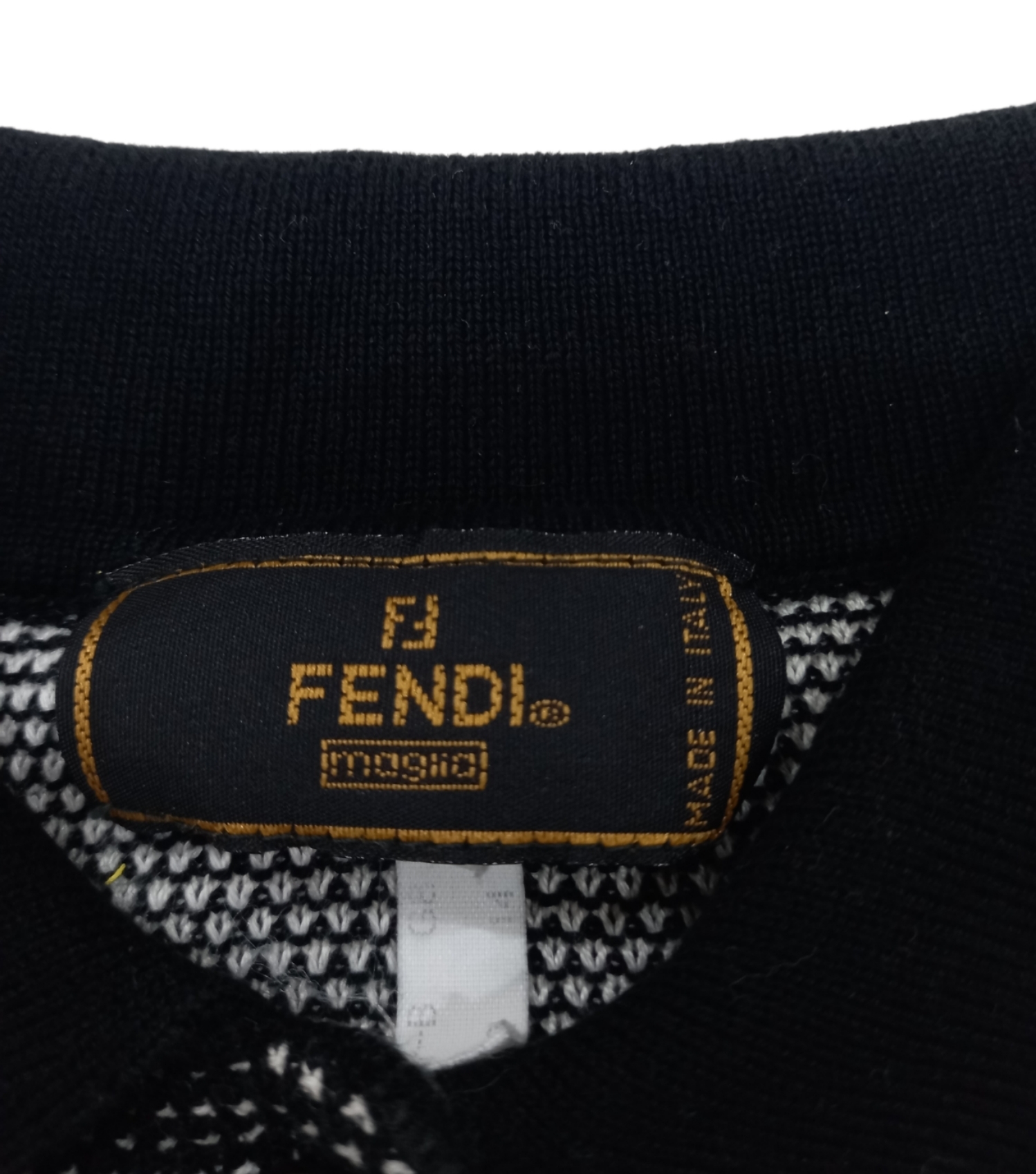 Fendi Knitted Small Logo Polo Shirt - 4