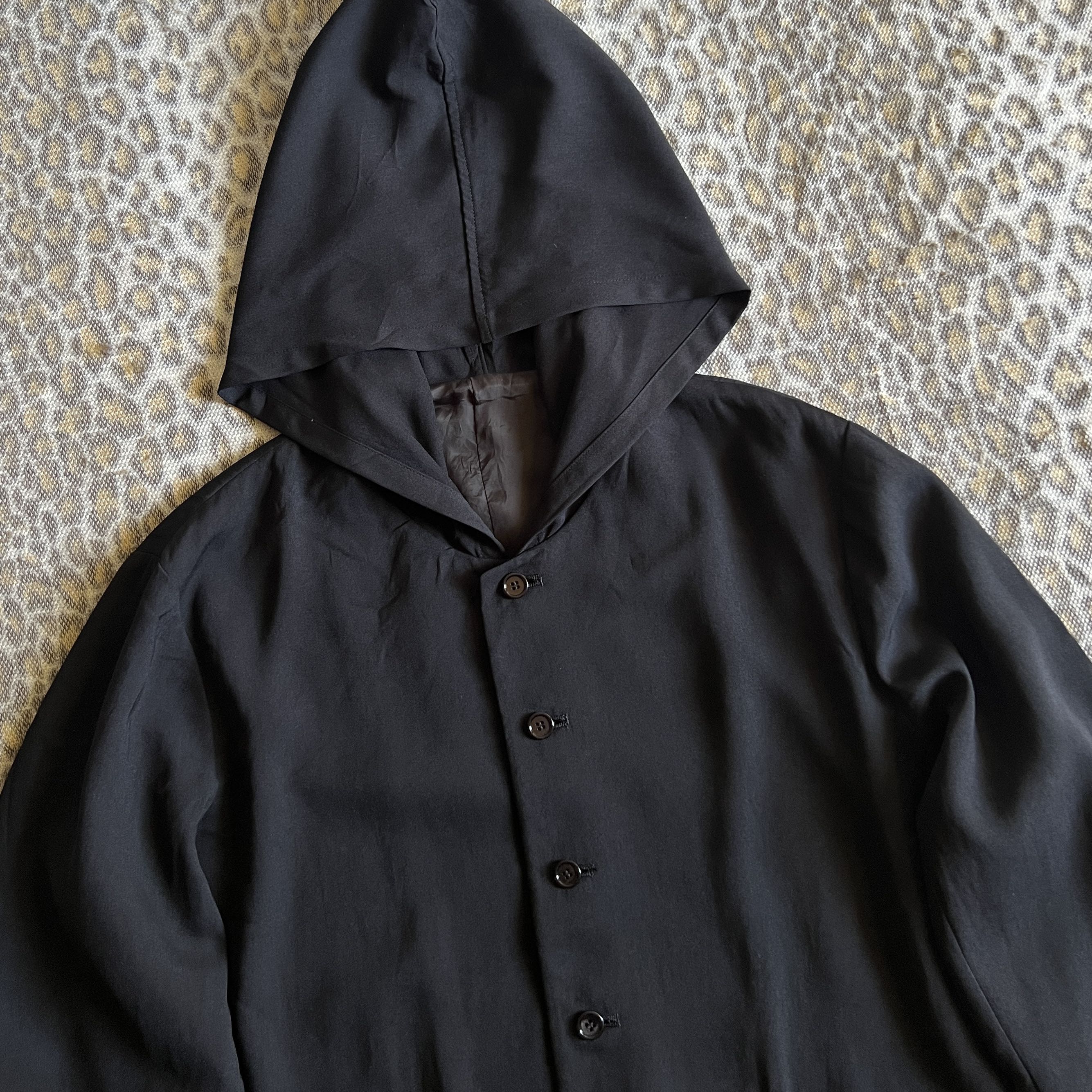 Y’s bis Black Button Hood  - 2