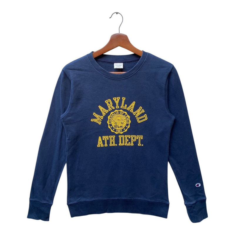 Vintage Champion Maryland Sweatshirt Crewneck Size S - 1