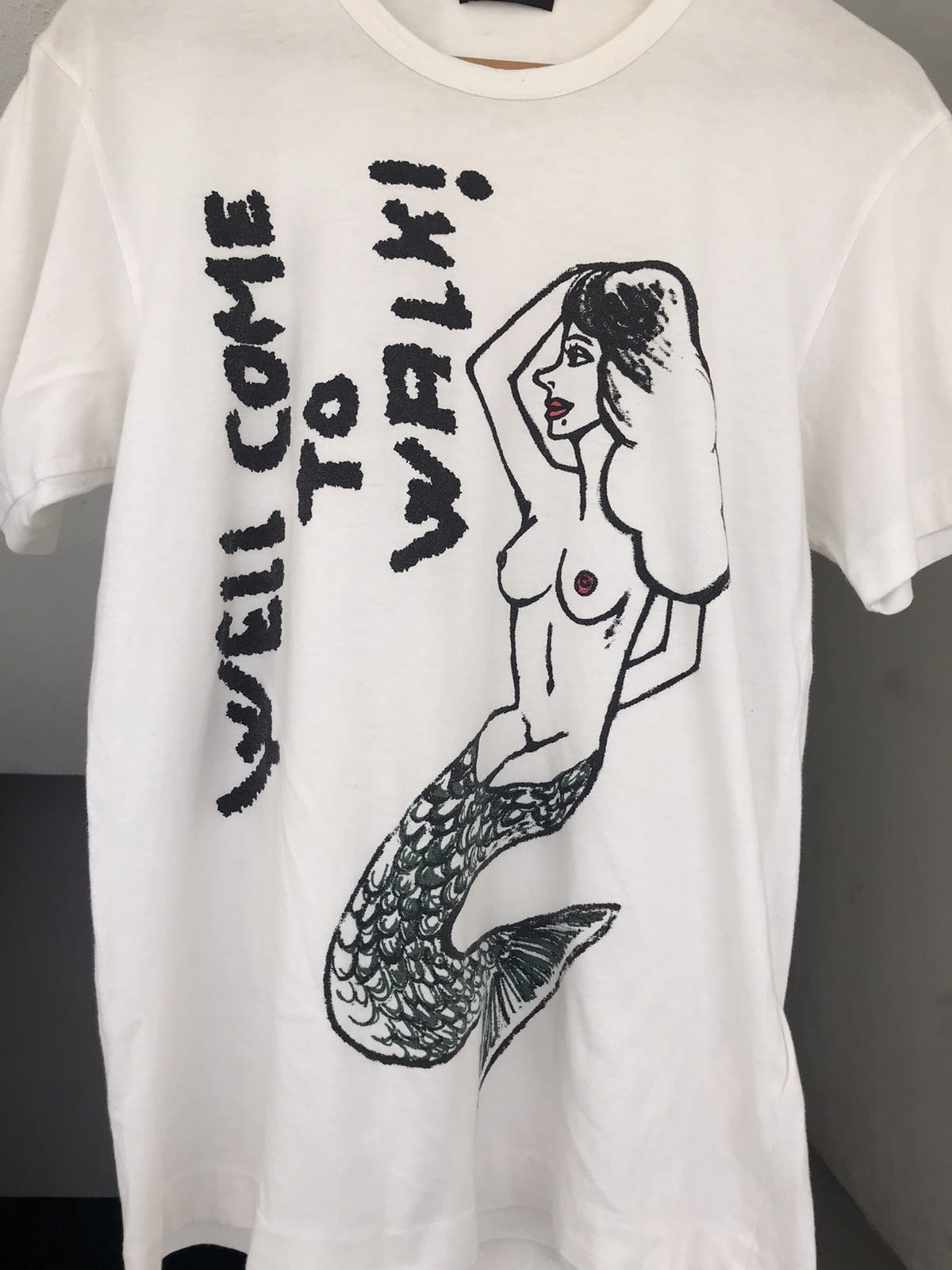 Rare Comme des Homme Plus Well Come To walk Mermaid Tee - 5