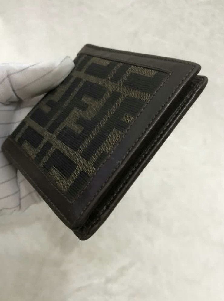 Authentic Fendi Zucca Monogram Bifold Wallet - 6