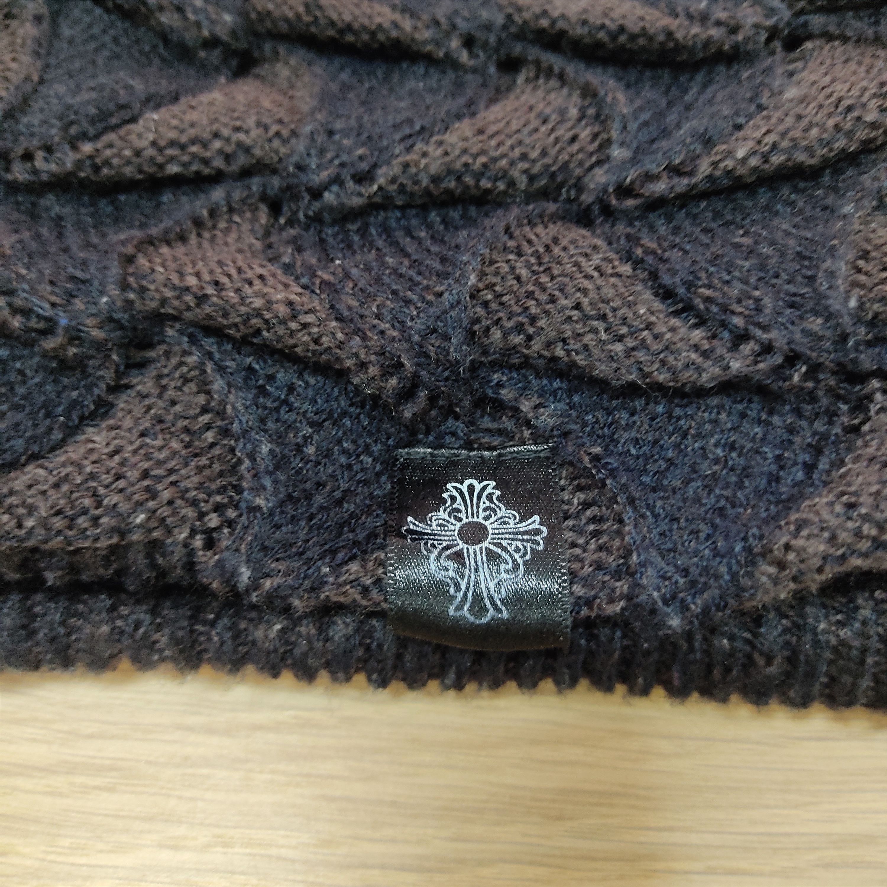 Rare - Reversible Knitted Chrome Hearts Inspired Pattern Beanie - 3