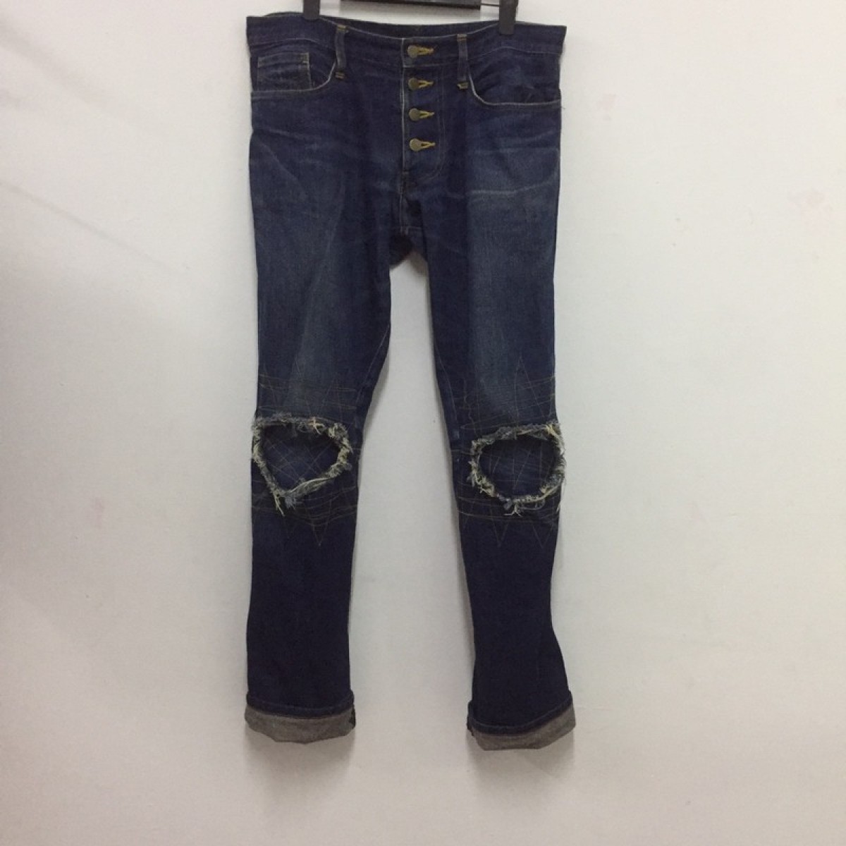 Christopher Nemeth - Christoper nemeth jeans rare design patch on knee - 1