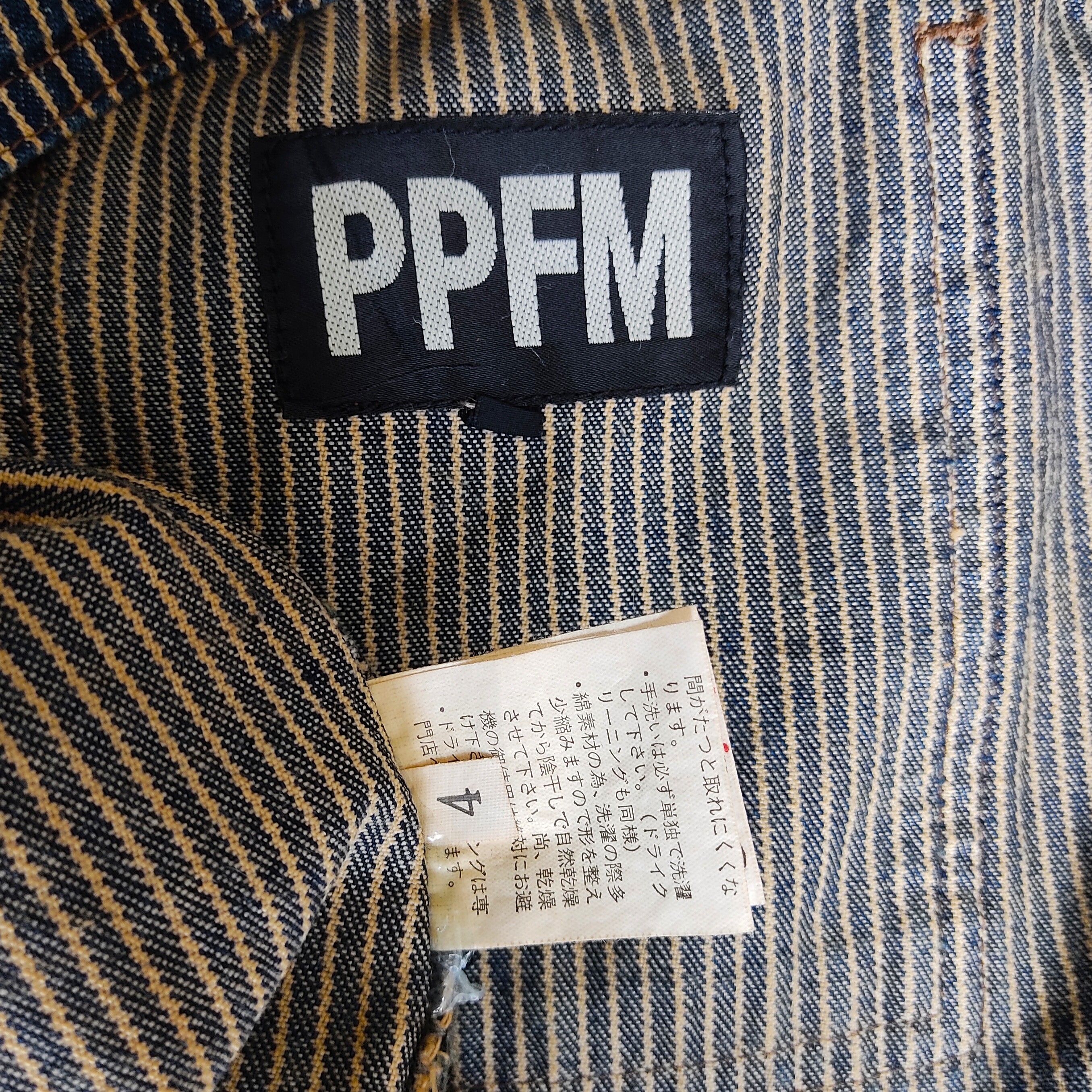 Distressed Denim - PPFM Herringbone Unlined Workwear Coveralls - 11