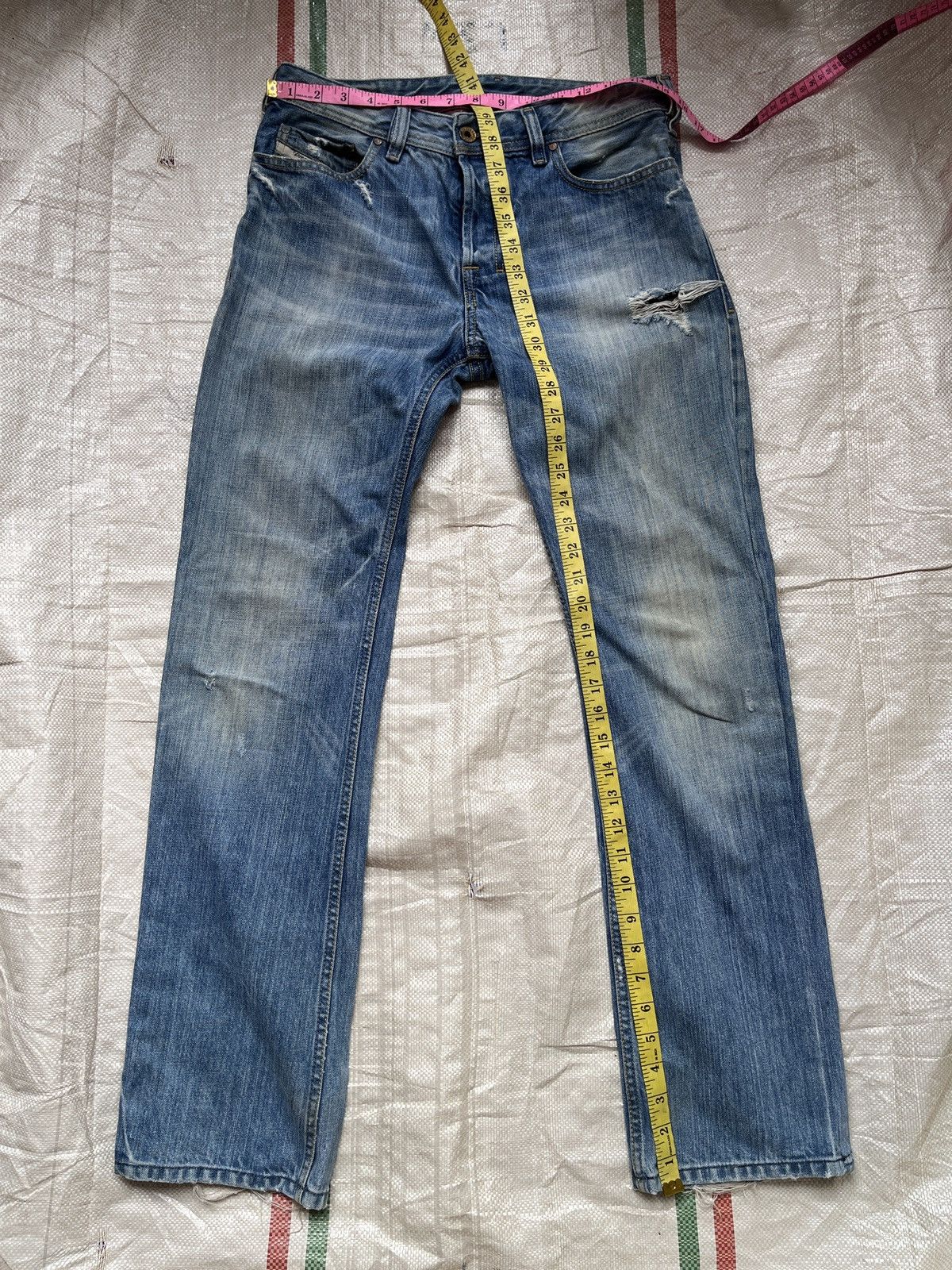 Distressed Diesel Black Zatiny Denim Jeans Made In Italy - 4
