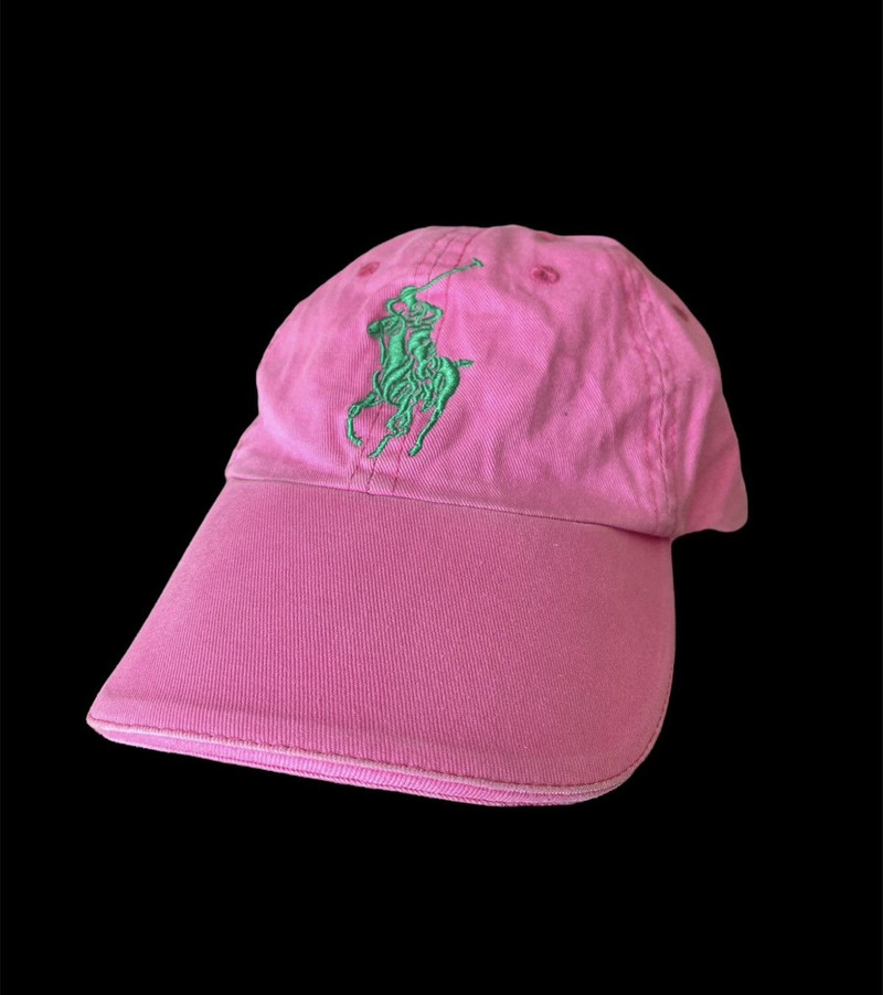 Ralph Lauren Fragrances #2 Pink Cap Hat Strapback Big Pony - 1