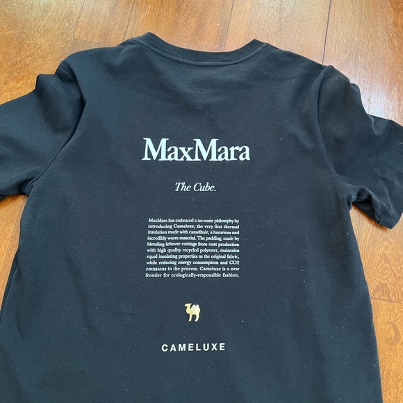 MaxMara - womens s max mara the cube logo tshirt Tee black - 5