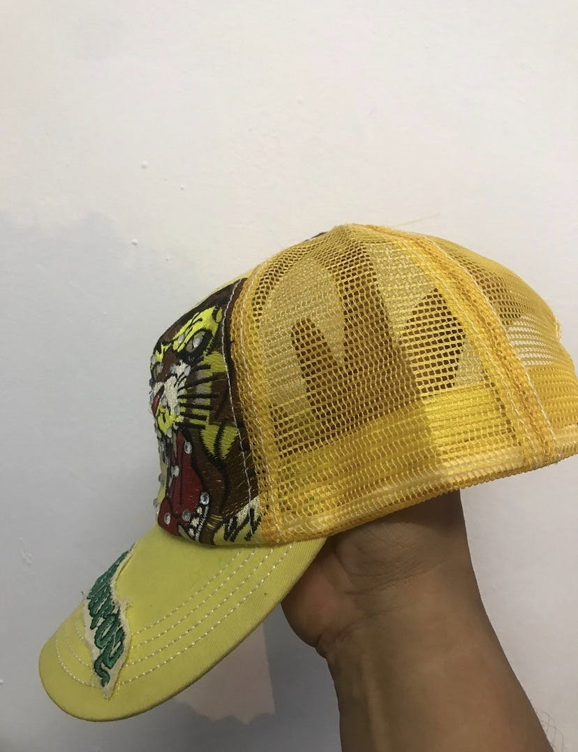 Vintage - Rare VTG Ed Hardy X C.A Tiger Swarovski Hat - 3