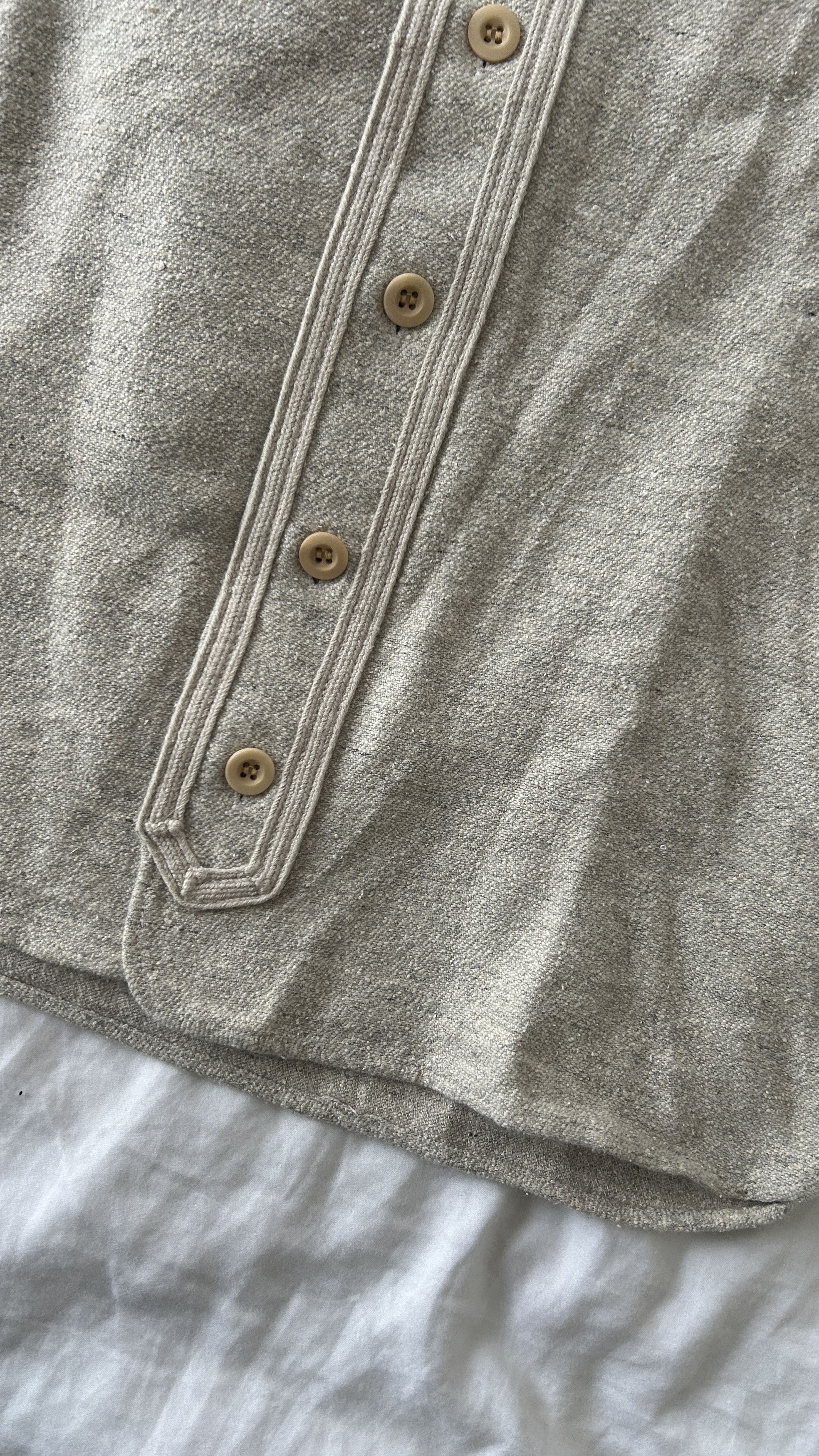 visvim *F.I.L. EXCLUSIVE DUGOUT SHIRT S/S (WOOL/LINEN) | aabsaaraa |  REVERSIBLE