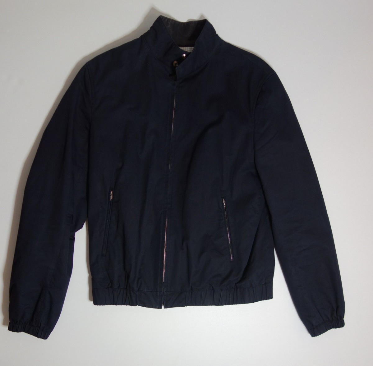 Leather collar harrington blouson jacket - 3