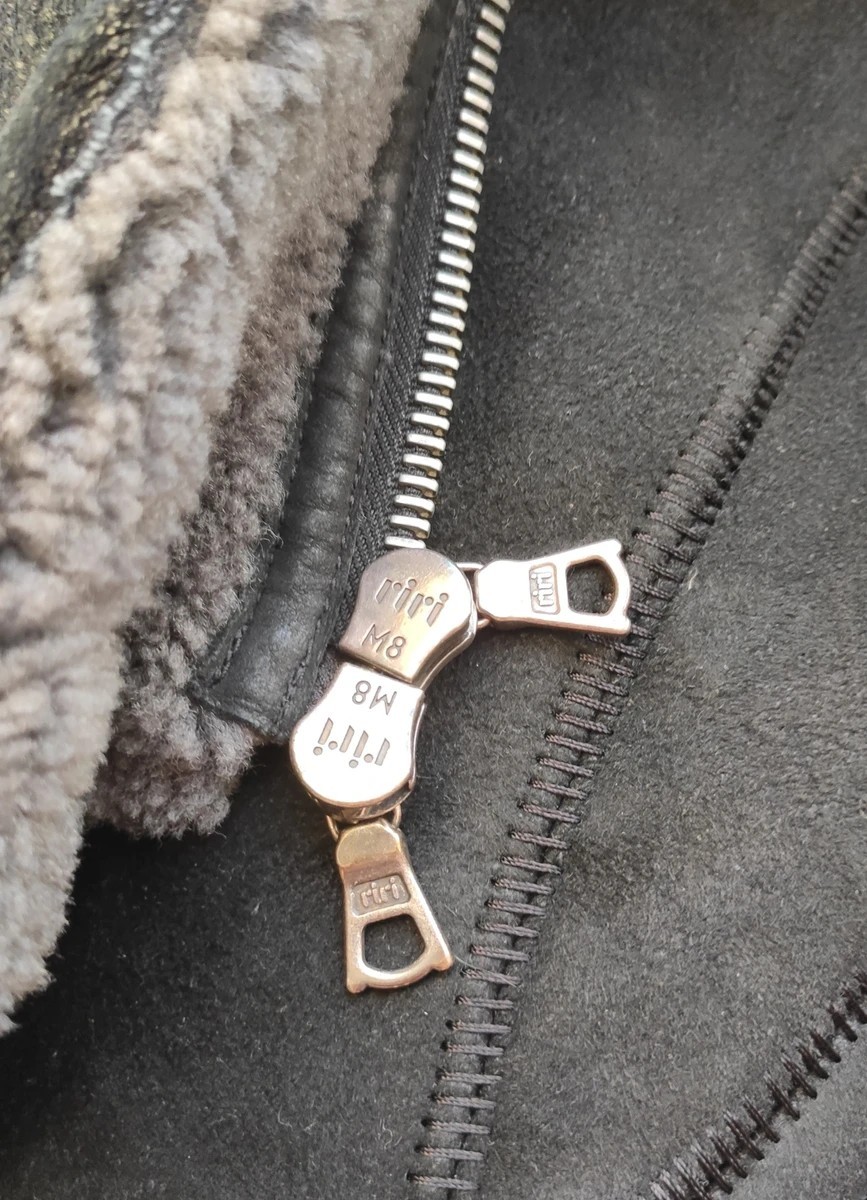 Mixed leather/shearling hooded coat.like Rick Owens - 6