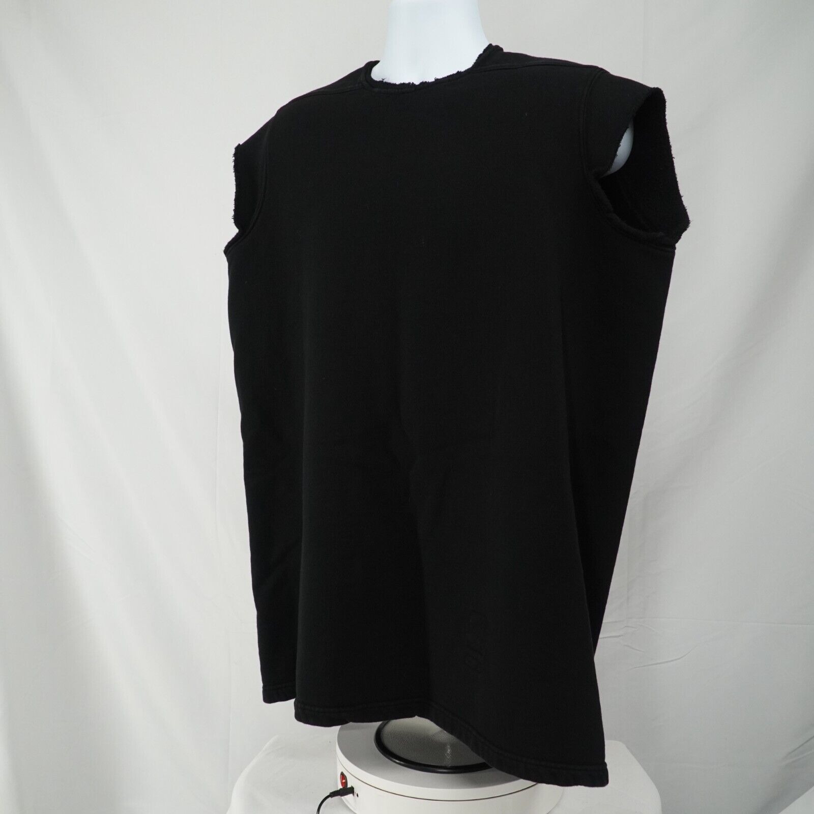 Jumbo Black Sleeveless Sweater Shirt Oversized SS16 Cyclops - 5