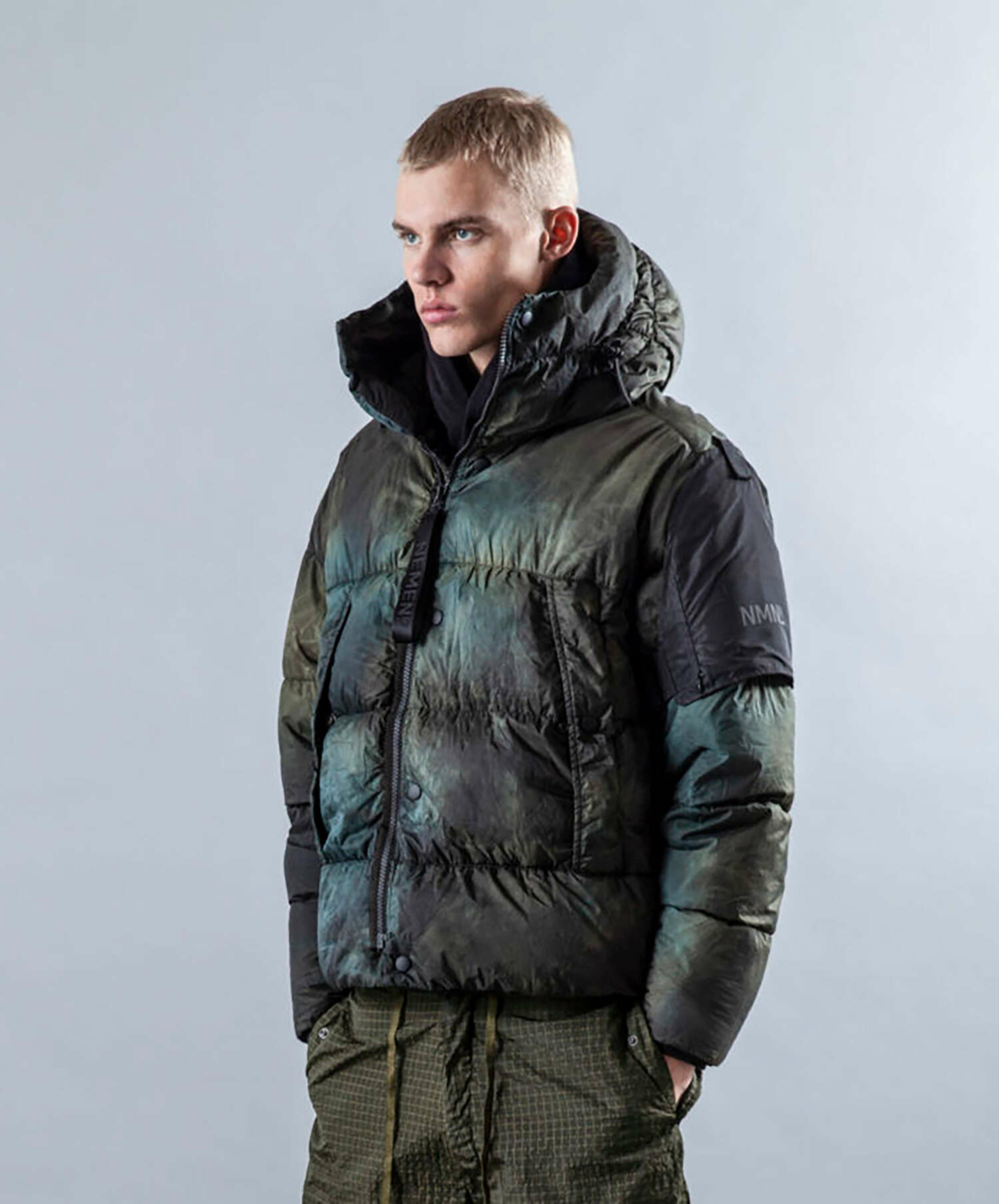 Other Designers Tawa Tie Dye Down Jacket sz XL Green